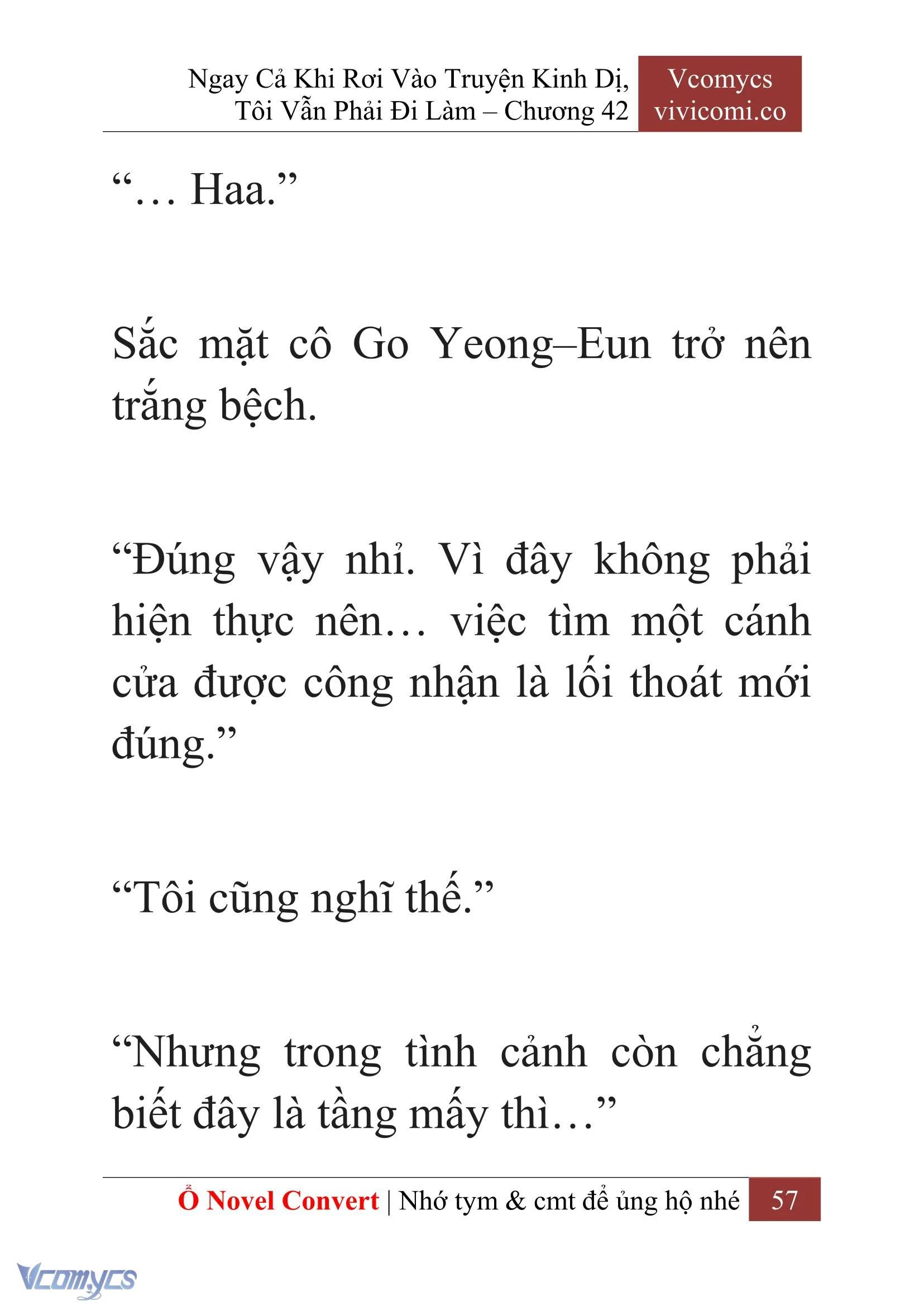 [Novel] Ngay Cả Khi Rơi Vào Truyện Kinh Dị, Tôi Vẫn Phải Đi Làm Chapter  42 - 59