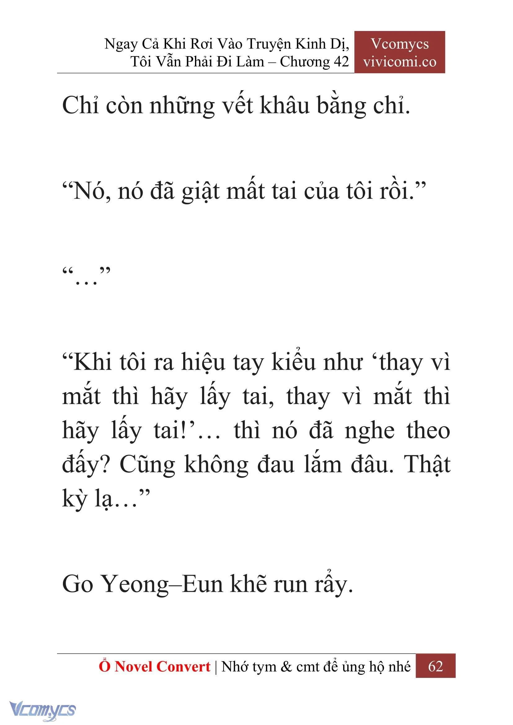 [Novel] Ngay Cả Khi Rơi Vào Truyện Kinh Dị, Tôi Vẫn Phải Đi Làm Chapter  42 - 64
