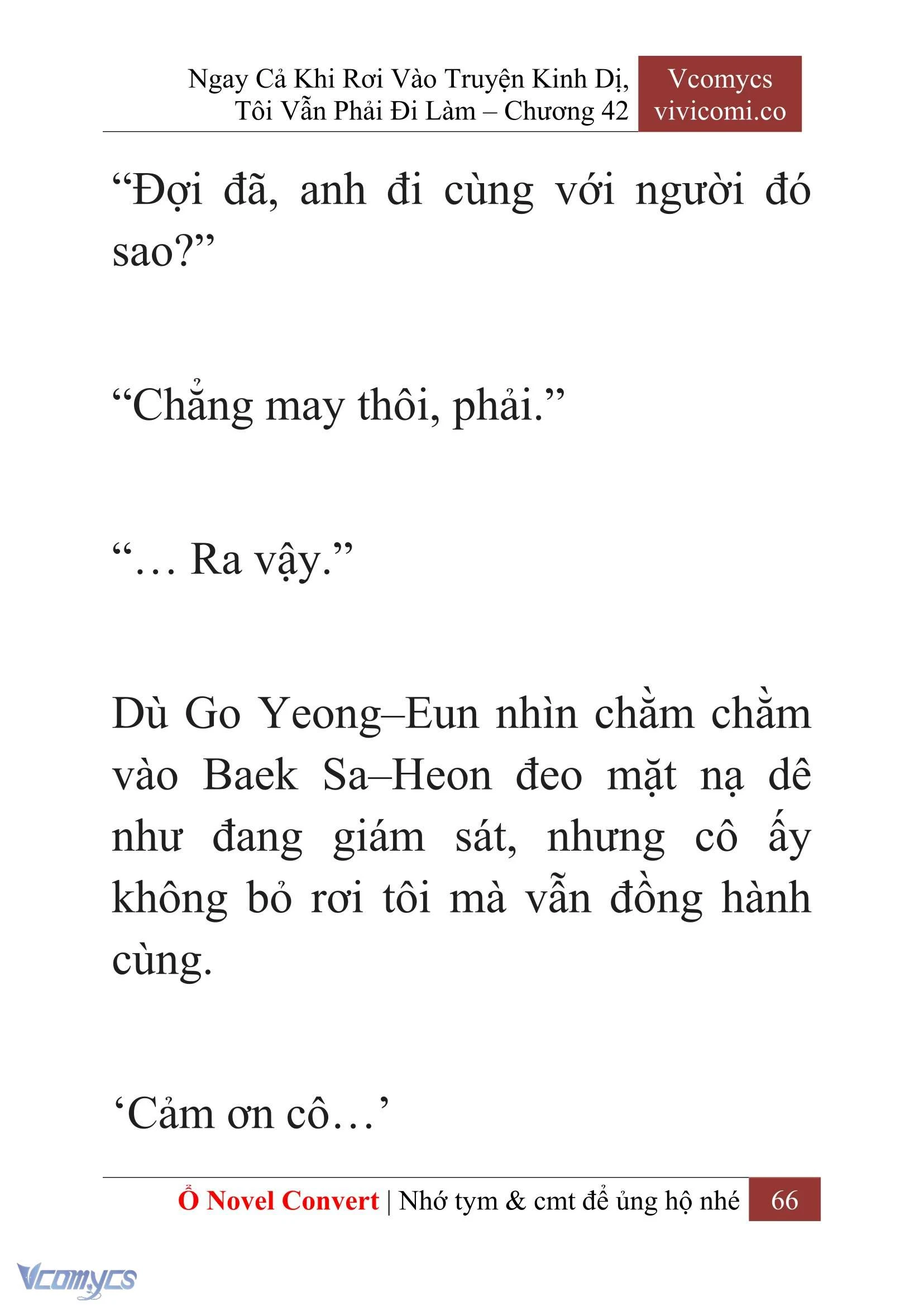 [Novel] Ngay Cả Khi Rơi Vào Truyện Kinh Dị, Tôi Vẫn Phải Đi Làm Chapter  42 - 68