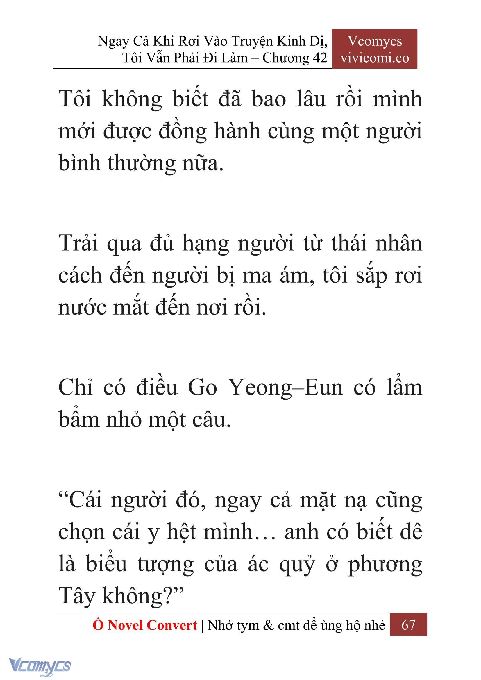 [Novel] Ngay Cả Khi Rơi Vào Truyện Kinh Dị, Tôi Vẫn Phải Đi Làm Chapter  42 - 69