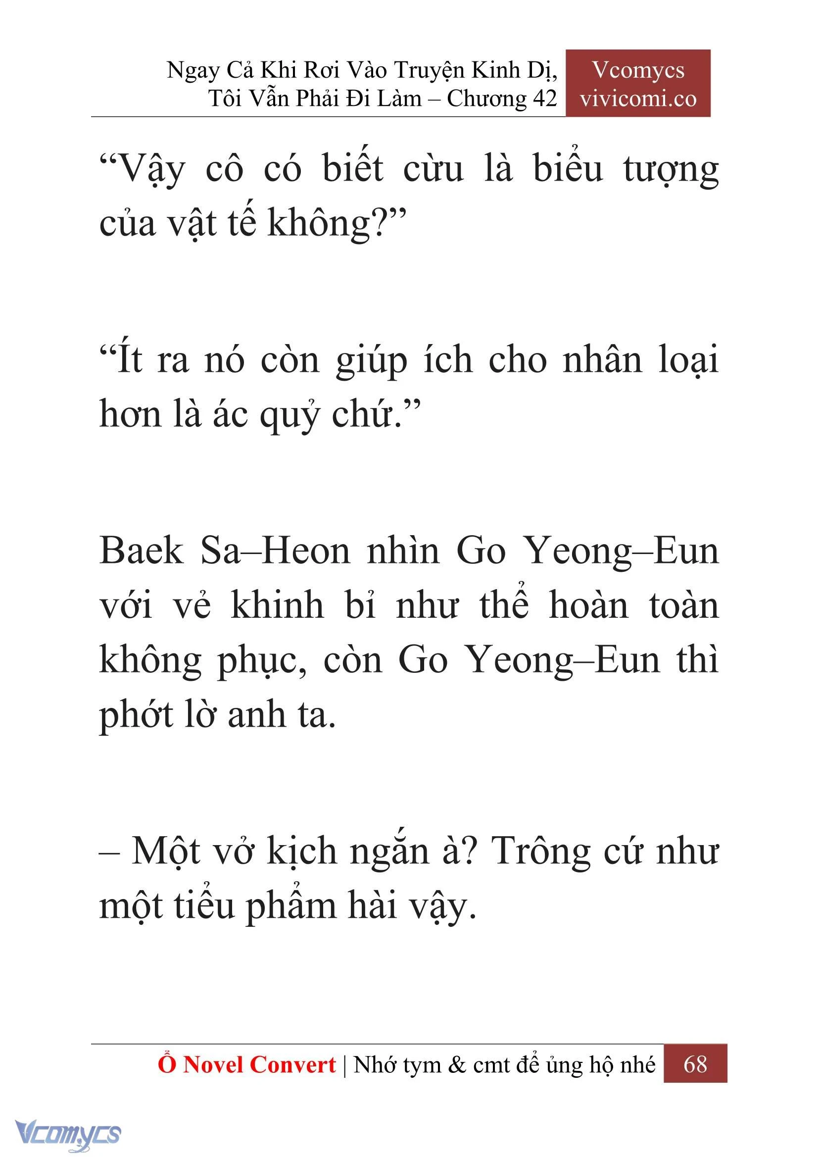 [Novel] Ngay Cả Khi Rơi Vào Truyện Kinh Dị, Tôi Vẫn Phải Đi Làm Chapter  42 - 70