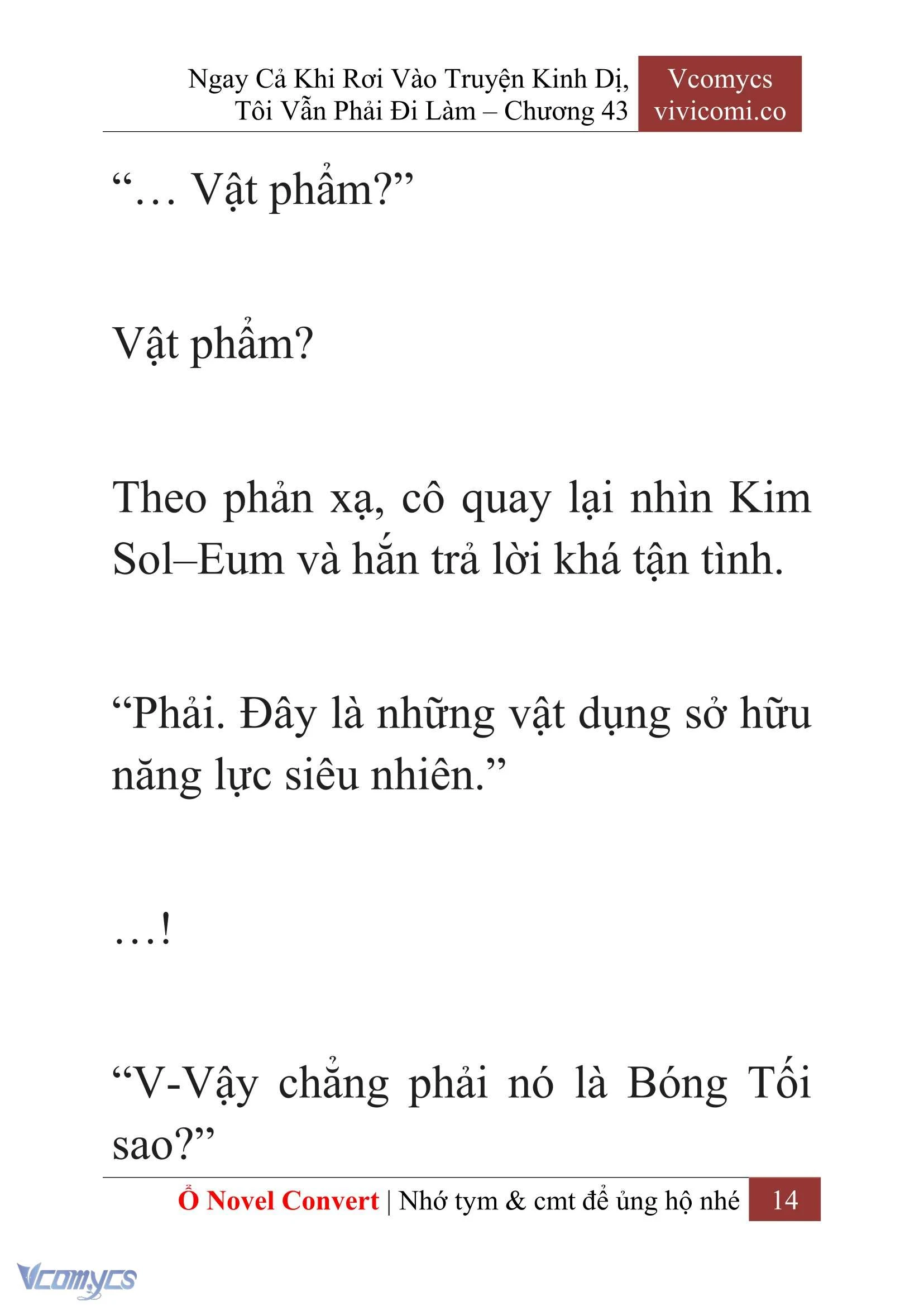 [Novel] Ngay Cả Khi Rơi Vào Truyện Kinh Dị, Tôi Vẫn Phải Đi Làm Chapter  43 - 16