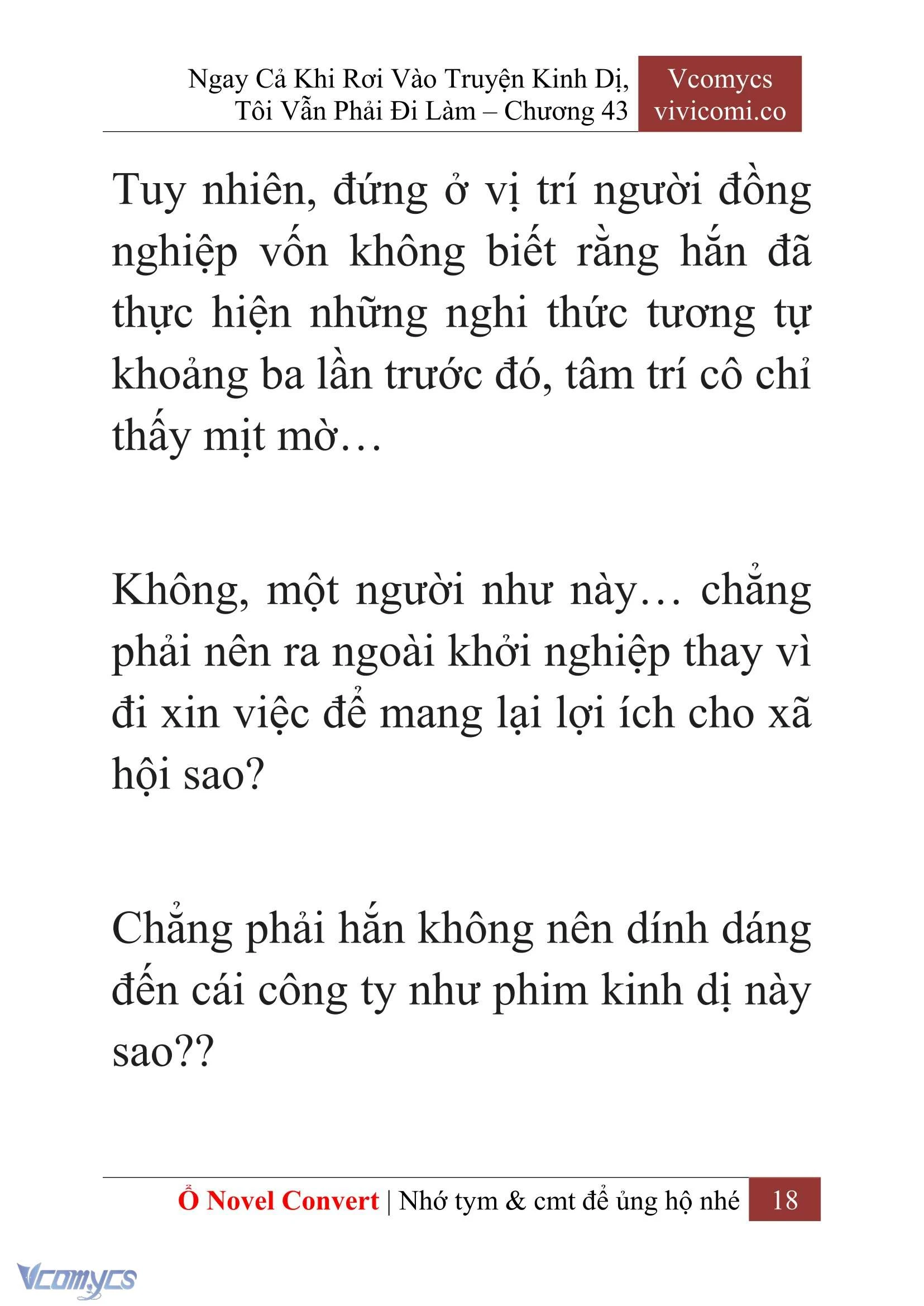 [Novel] Ngay Cả Khi Rơi Vào Truyện Kinh Dị, Tôi Vẫn Phải Đi Làm Chapter  43 - 20
