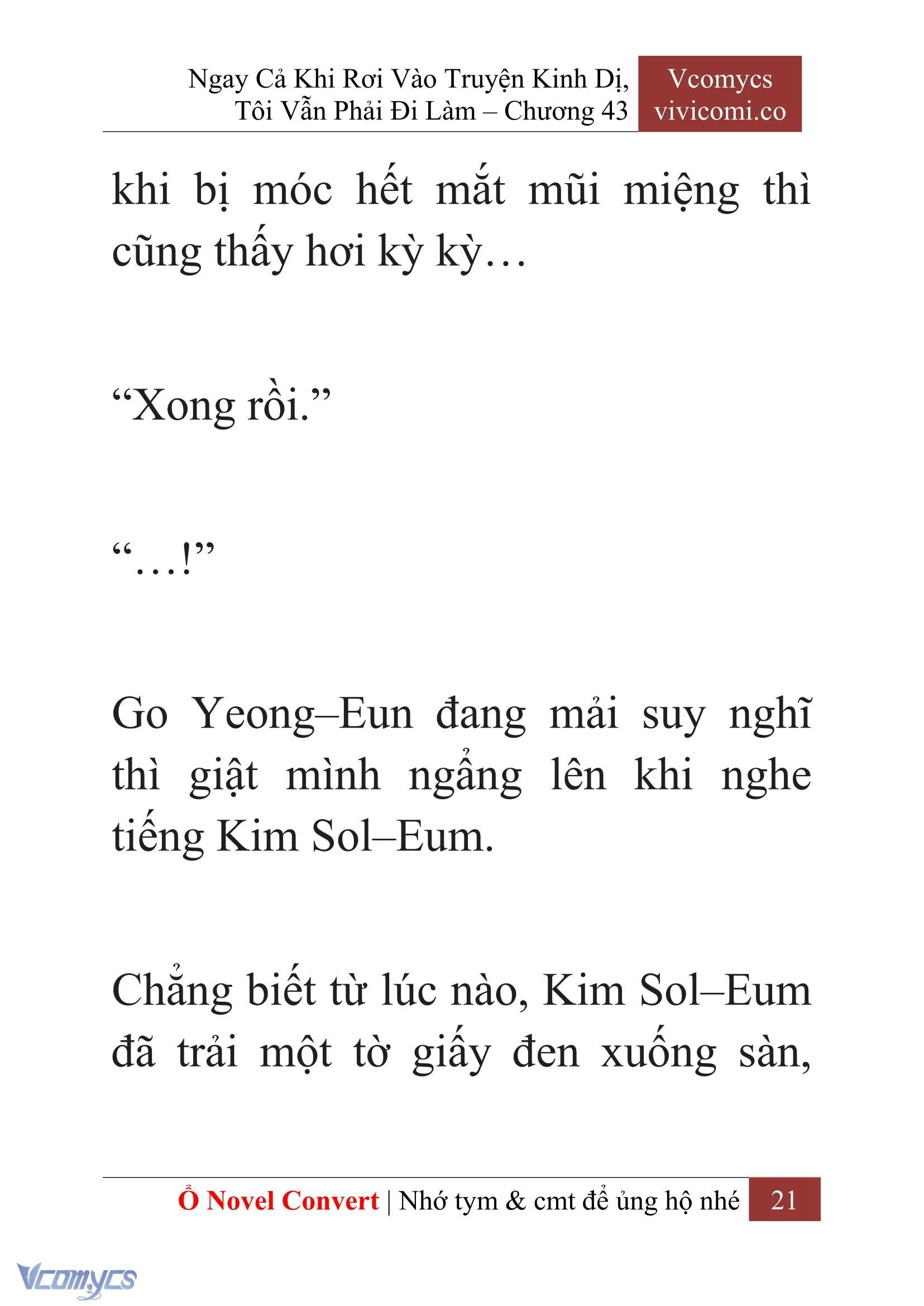 [Novel] Ngay Cả Khi Rơi Vào Truyện Kinh Dị, Tôi Vẫn Phải Đi Làm Chapter  43 - 23
