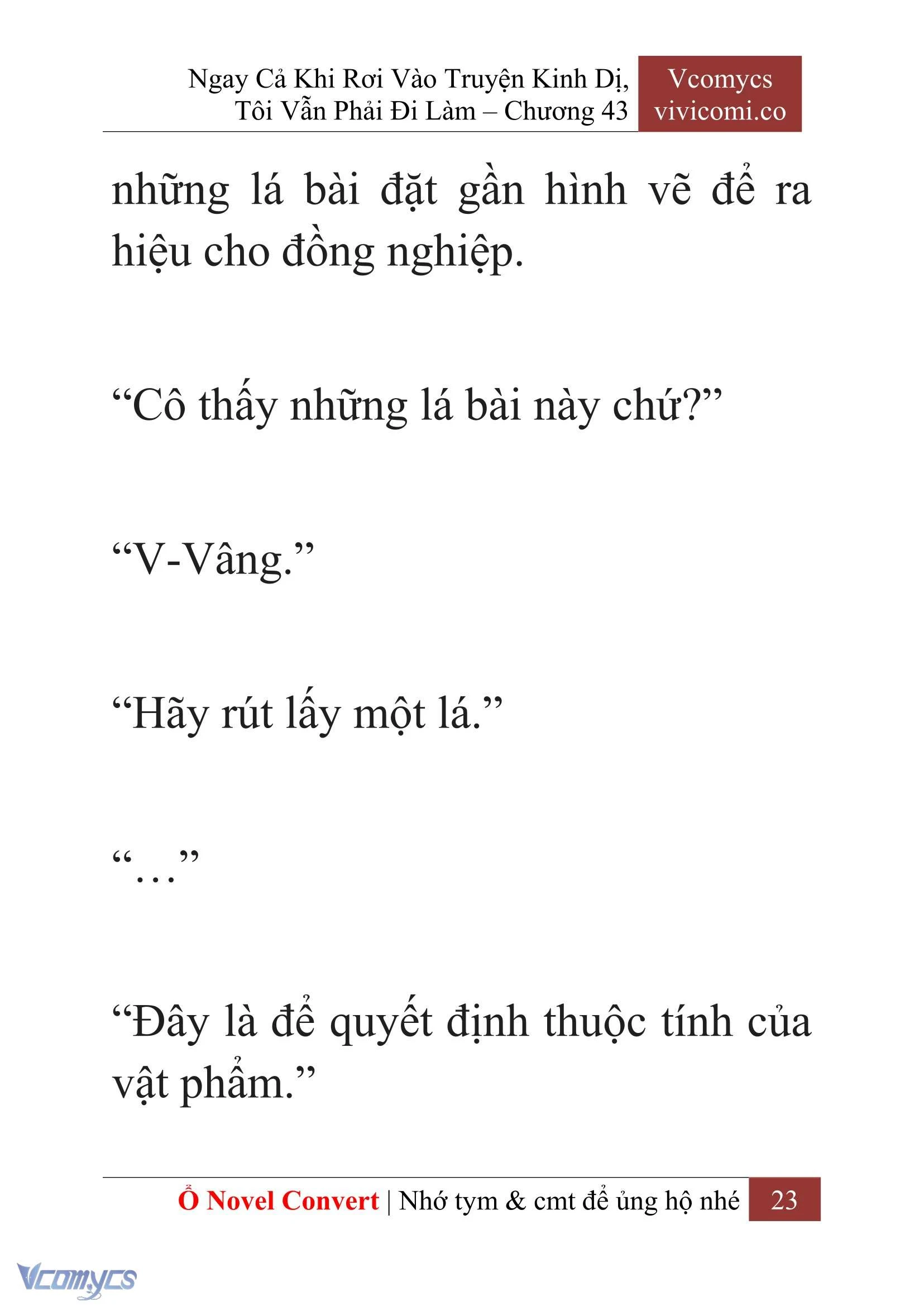 [Novel] Ngay Cả Khi Rơi Vào Truyện Kinh Dị, Tôi Vẫn Phải Đi Làm Chapter  43 - 25