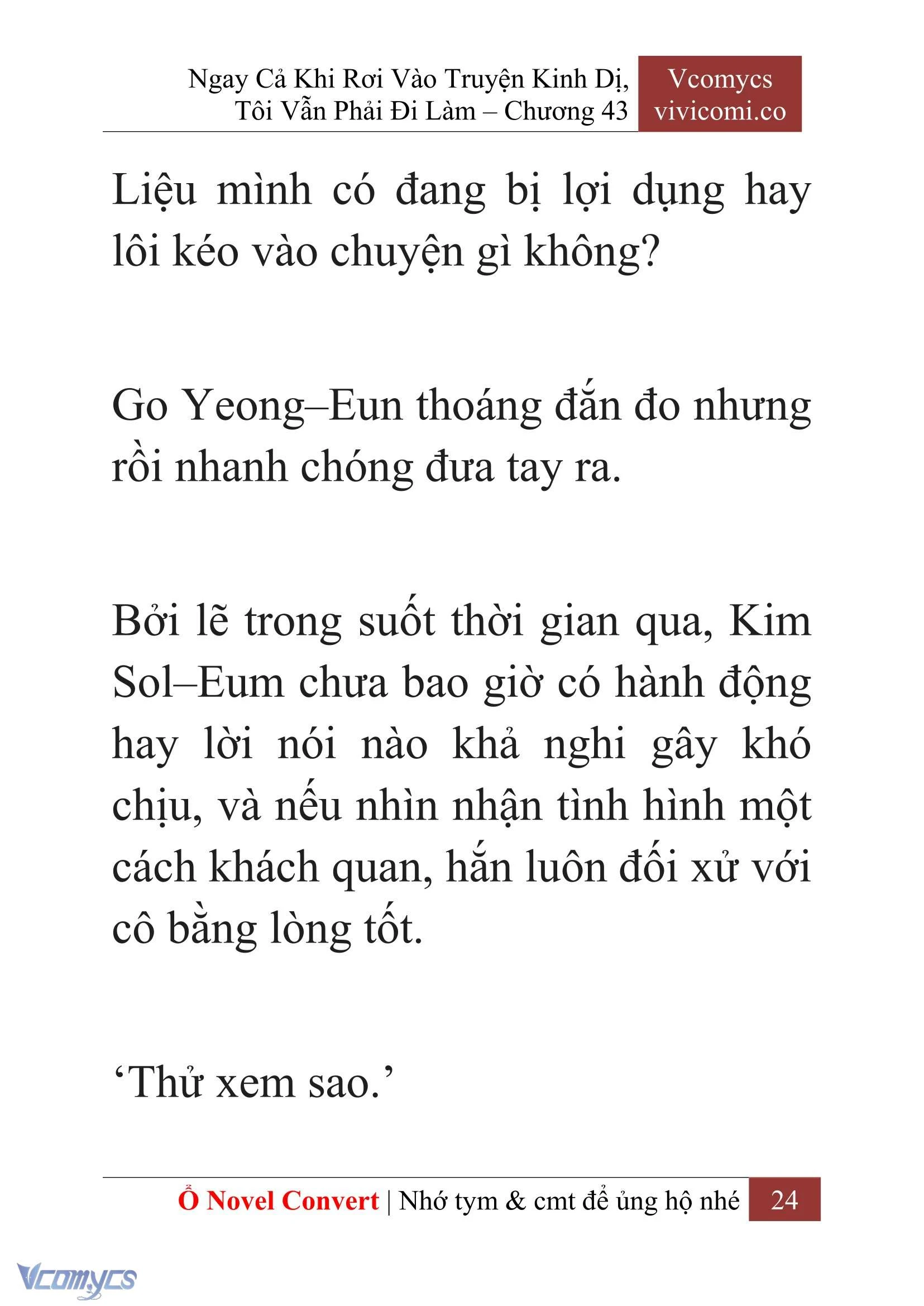 [Novel] Ngay Cả Khi Rơi Vào Truyện Kinh Dị, Tôi Vẫn Phải Đi Làm Chapter  43 - 26