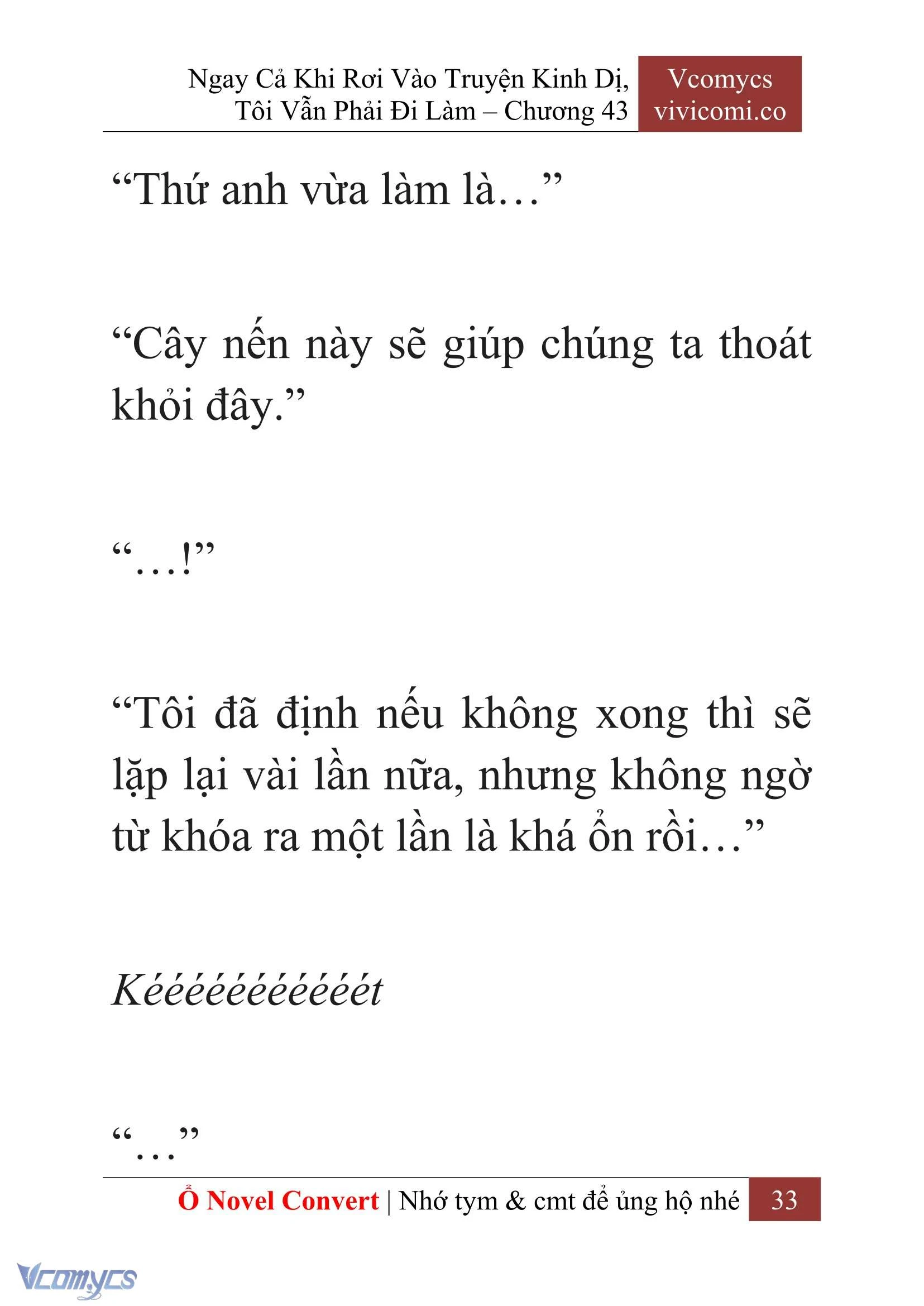 [Novel] Ngay Cả Khi Rơi Vào Truyện Kinh Dị, Tôi Vẫn Phải Đi Làm Chapter  43 - 35