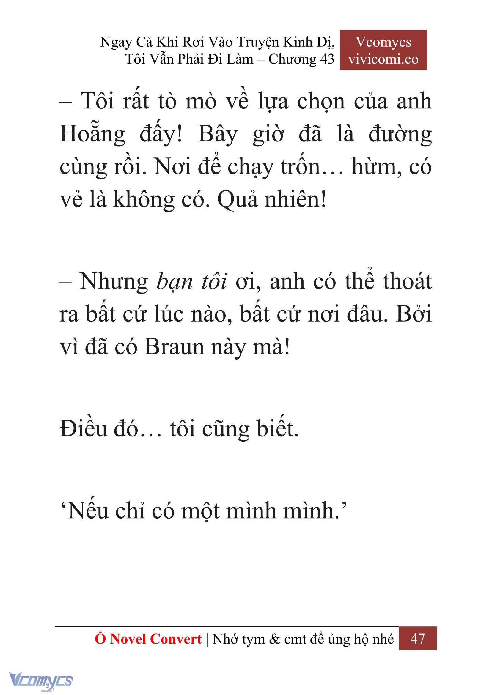 [Novel] Ngay Cả Khi Rơi Vào Truyện Kinh Dị, Tôi Vẫn Phải Đi Làm Chapter  43 - 49
