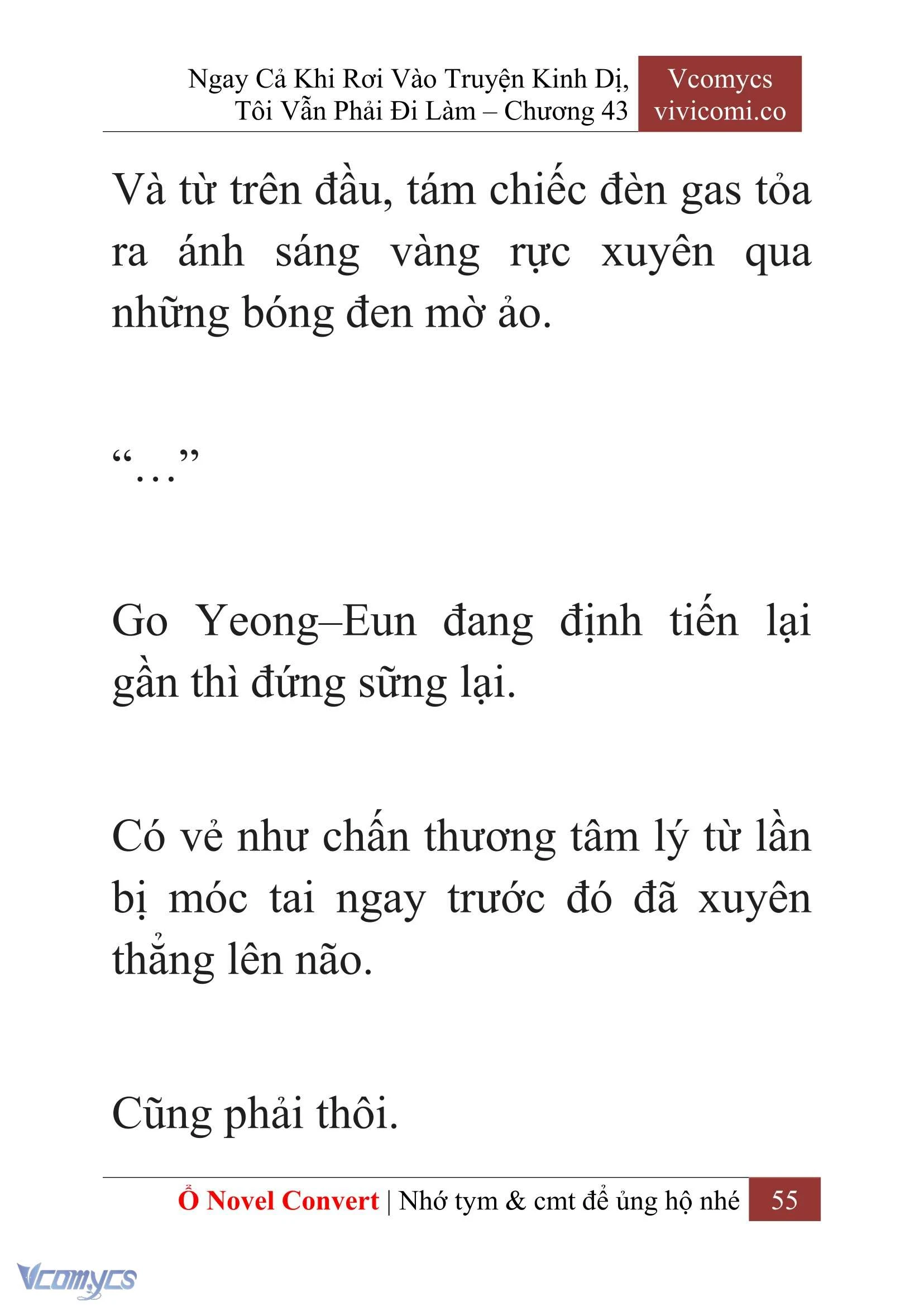 [Novel] Ngay Cả Khi Rơi Vào Truyện Kinh Dị, Tôi Vẫn Phải Đi Làm Chapter  43 - 57