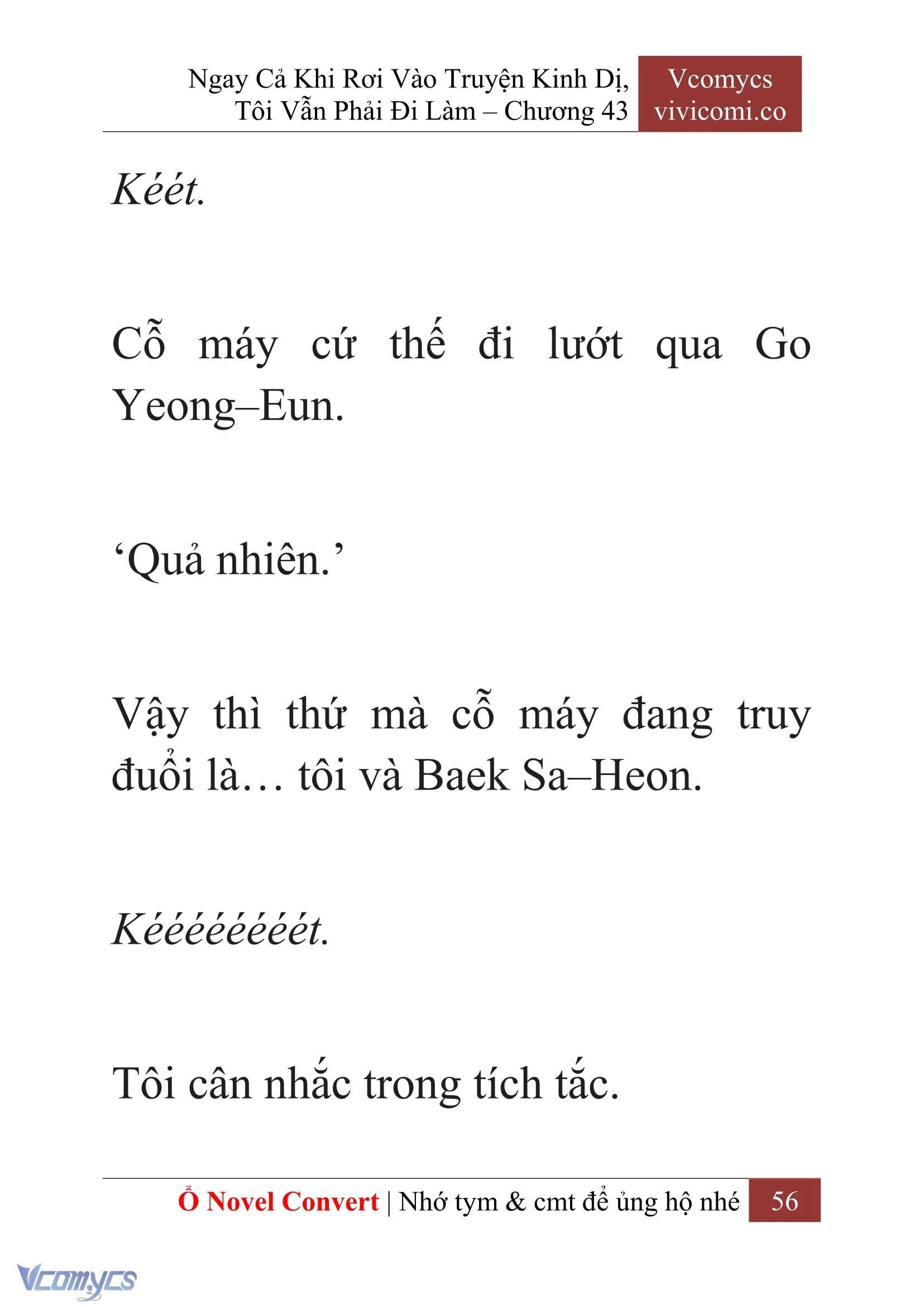 [Novel] Ngay Cả Khi Rơi Vào Truyện Kinh Dị, Tôi Vẫn Phải Đi Làm Chapter  43 - 58
