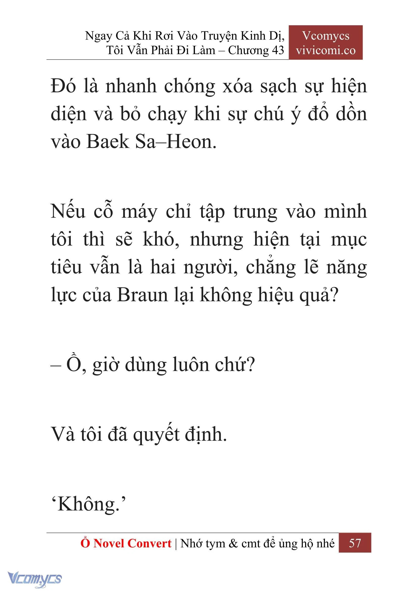 [Novel] Ngay Cả Khi Rơi Vào Truyện Kinh Dị, Tôi Vẫn Phải Đi Làm Chapter  43 - 59