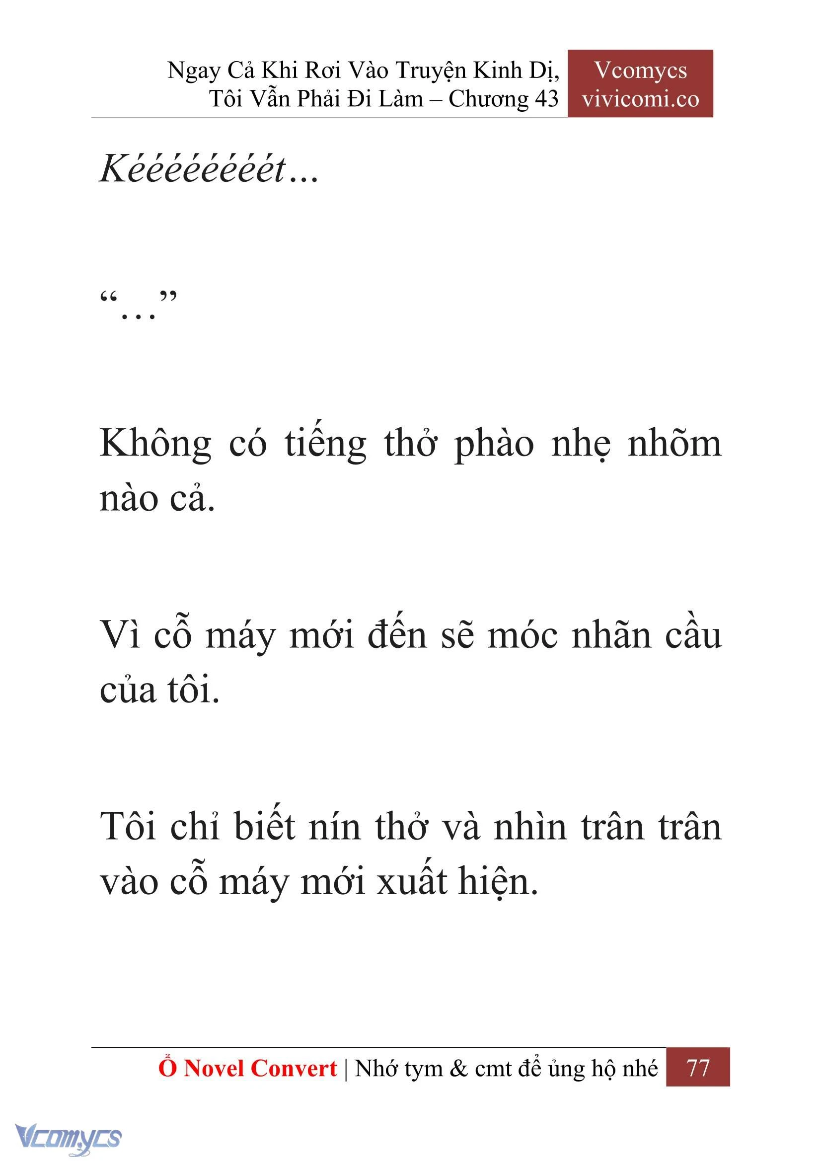 [Novel] Ngay Cả Khi Rơi Vào Truyện Kinh Dị, Tôi Vẫn Phải Đi Làm Chapter  43 - 79