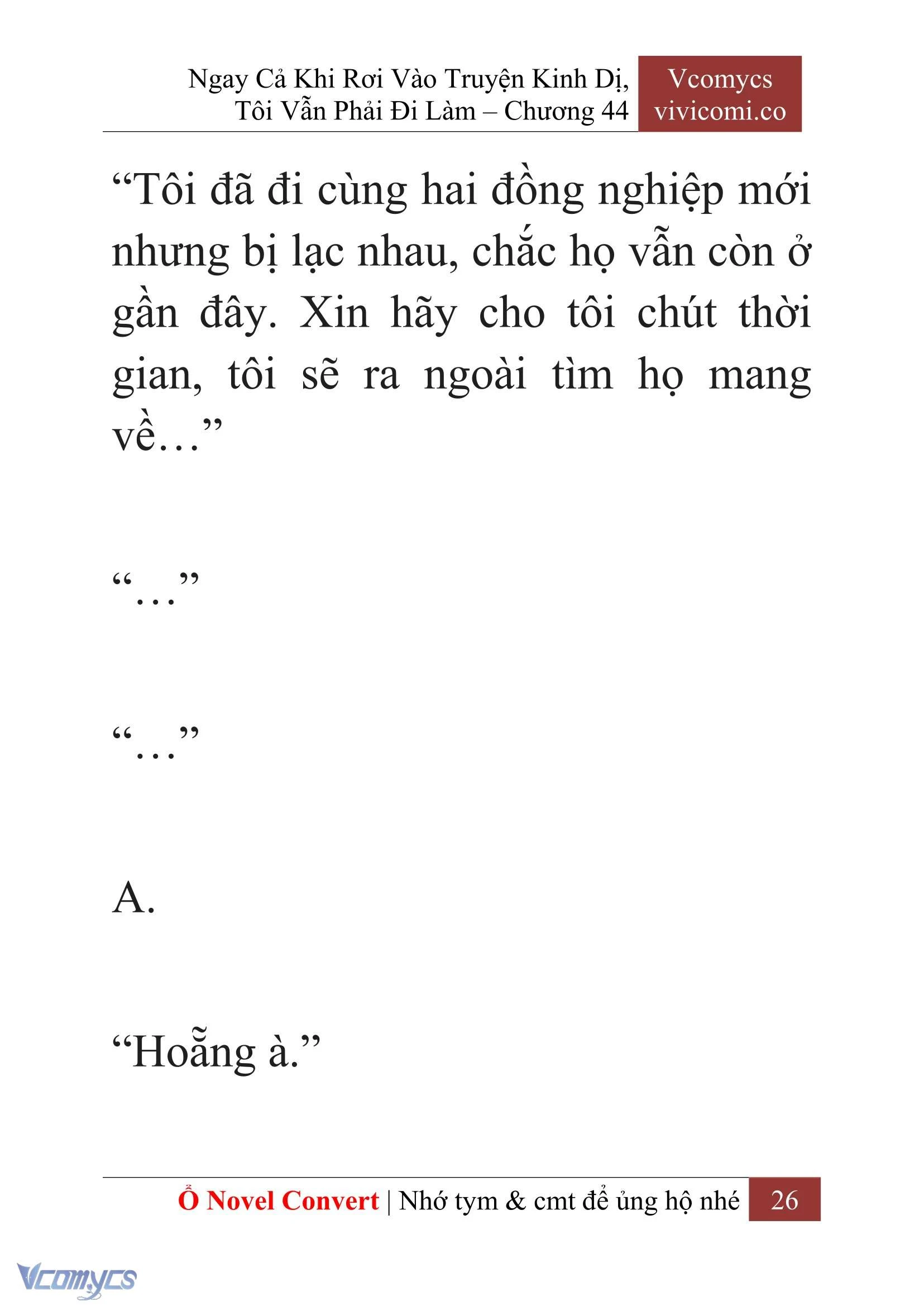 [Novel] Ngay Cả Khi Rơi Vào Truyện Kinh Dị, Tôi Vẫn Phải Đi Làm Chapter  44 - 28