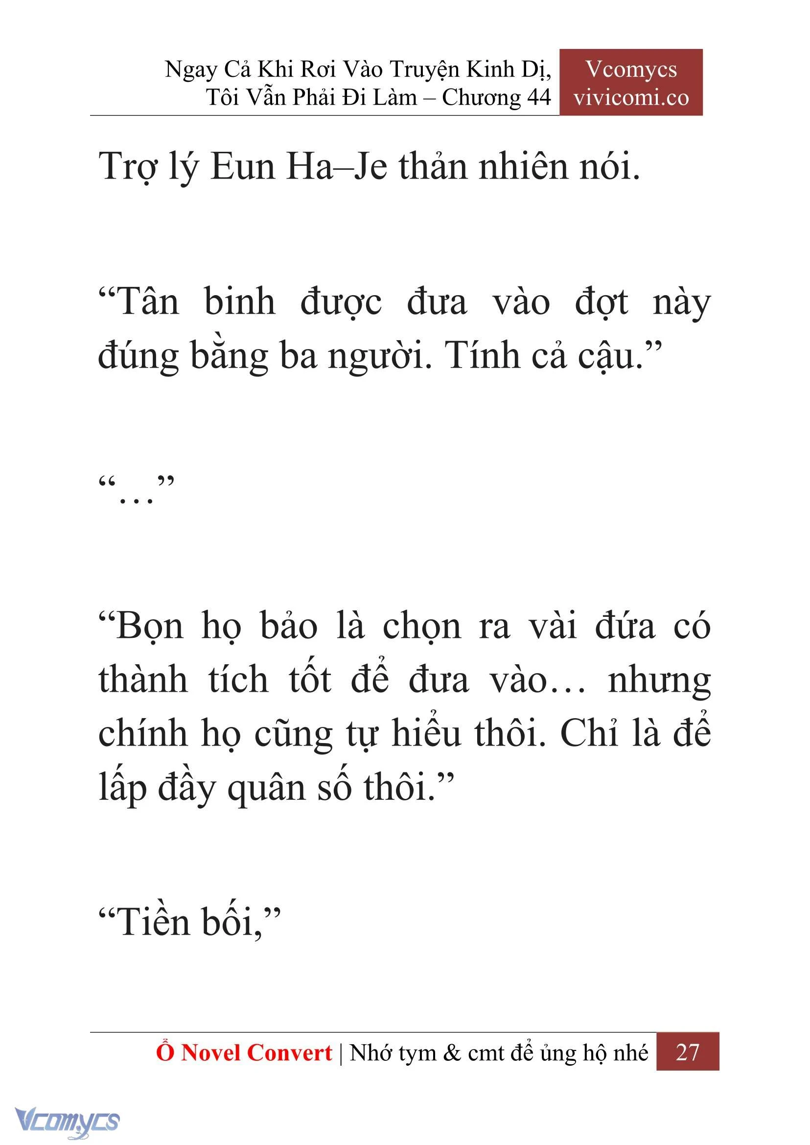 [Novel] Ngay Cả Khi Rơi Vào Truyện Kinh Dị, Tôi Vẫn Phải Đi Làm Chapter  44 - 29