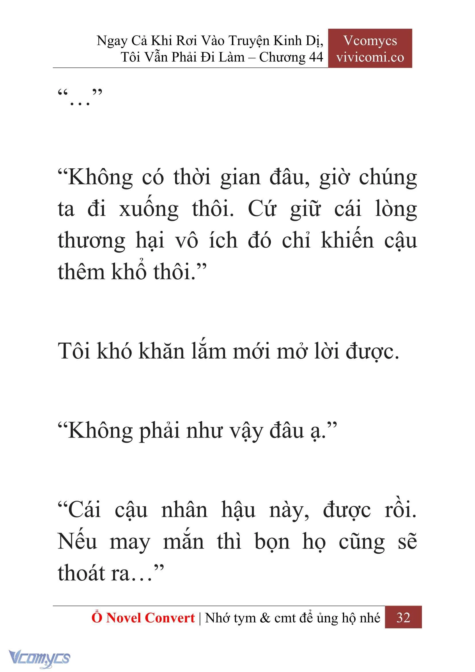 [Novel] Ngay Cả Khi Rơi Vào Truyện Kinh Dị, Tôi Vẫn Phải Đi Làm Chapter  44 - 34