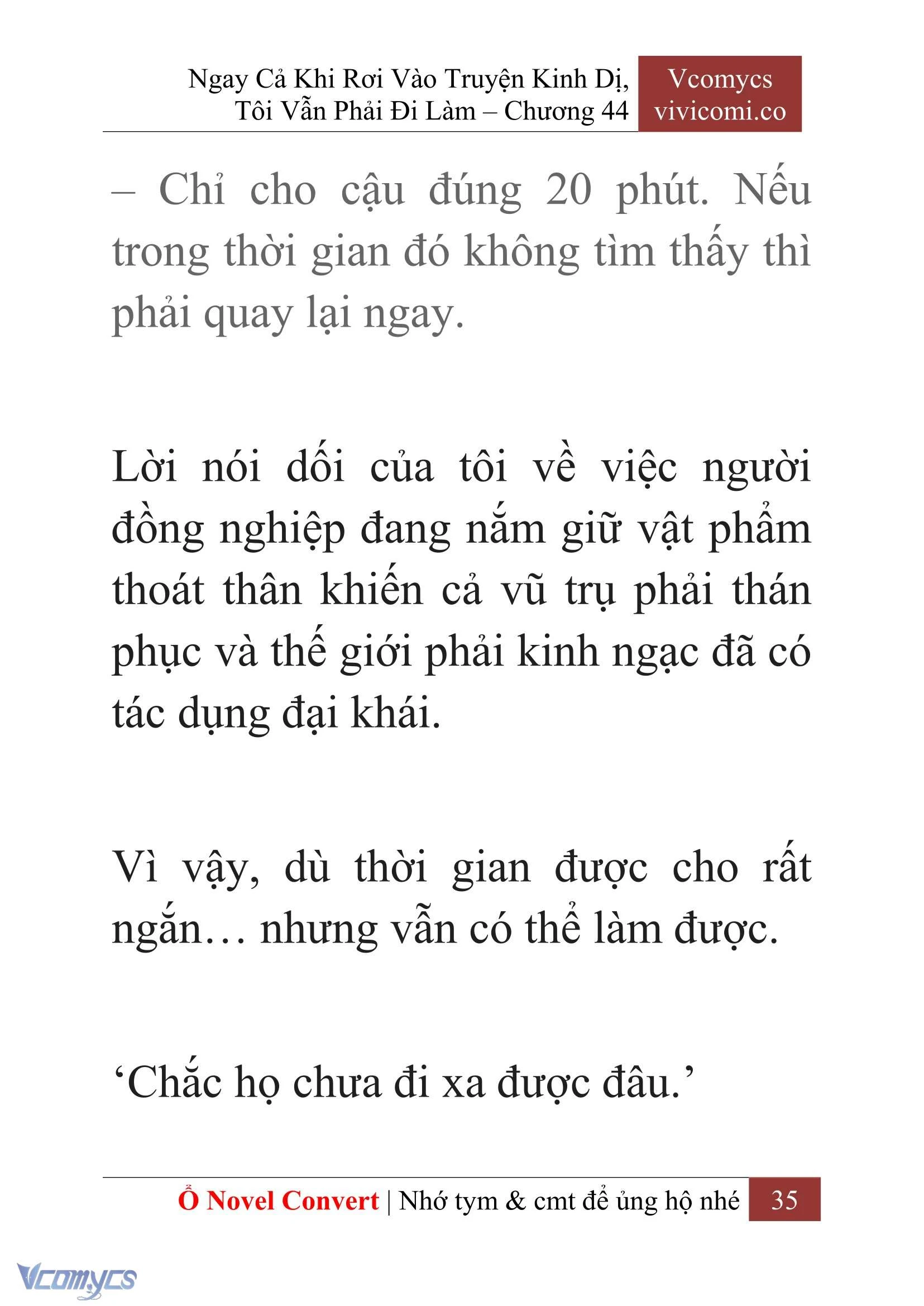 [Novel] Ngay Cả Khi Rơi Vào Truyện Kinh Dị, Tôi Vẫn Phải Đi Làm Chapter  44 - 37