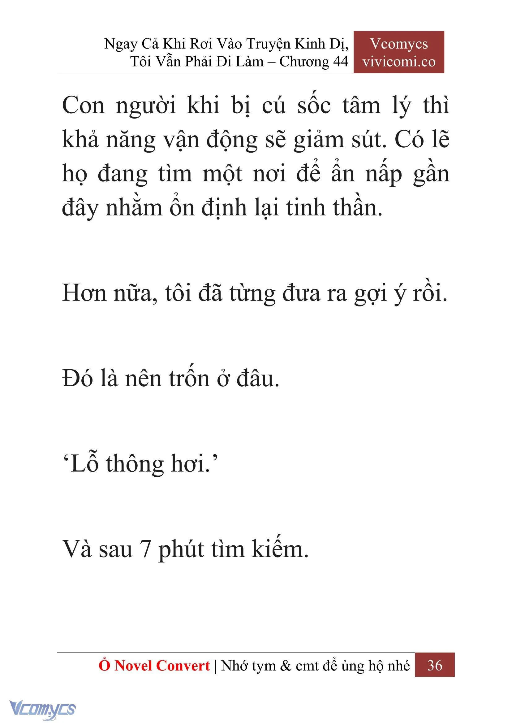 [Novel] Ngay Cả Khi Rơi Vào Truyện Kinh Dị, Tôi Vẫn Phải Đi Làm Chapter  44 - 38
