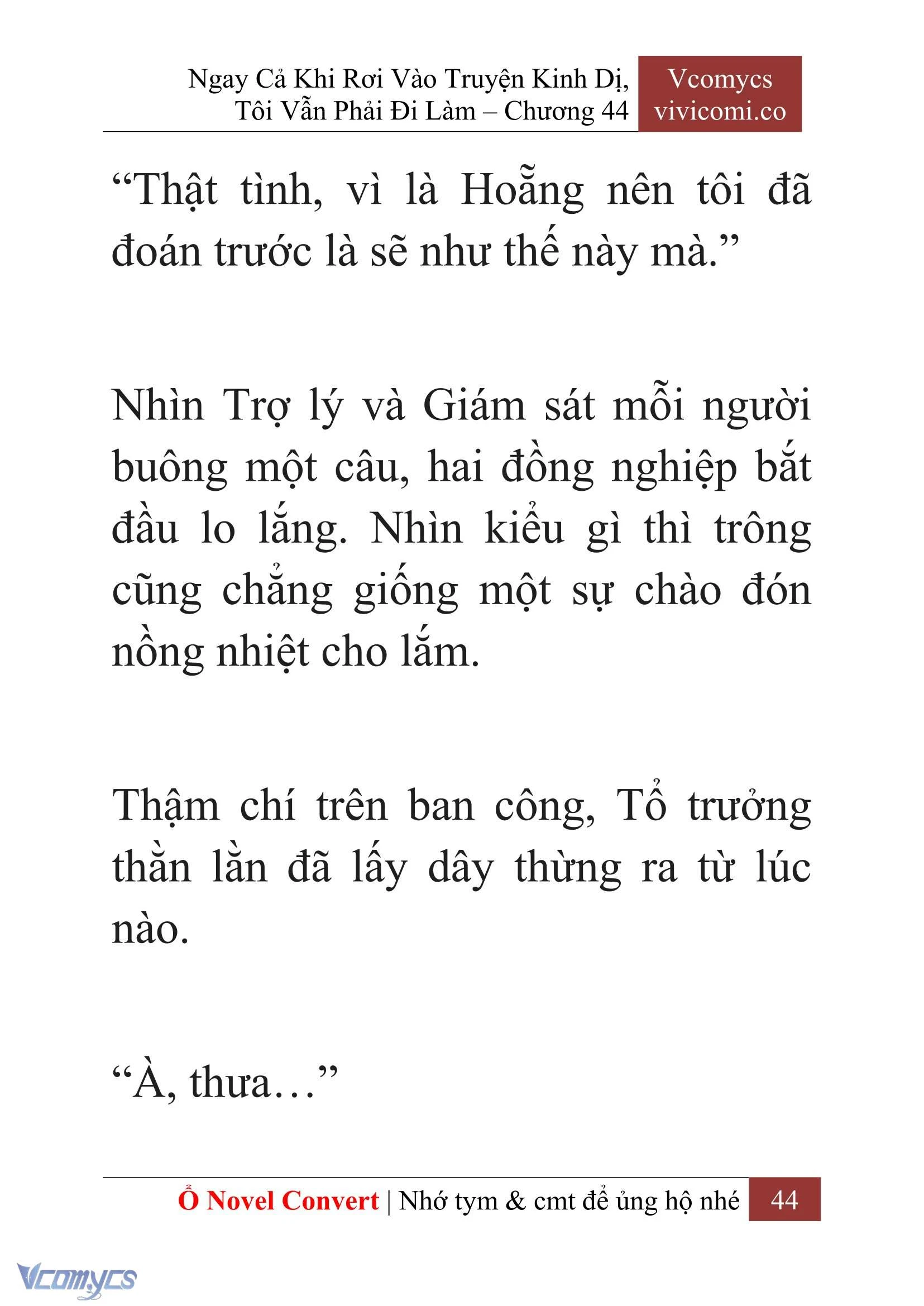 [Novel] Ngay Cả Khi Rơi Vào Truyện Kinh Dị, Tôi Vẫn Phải Đi Làm Chapter  44 - 46