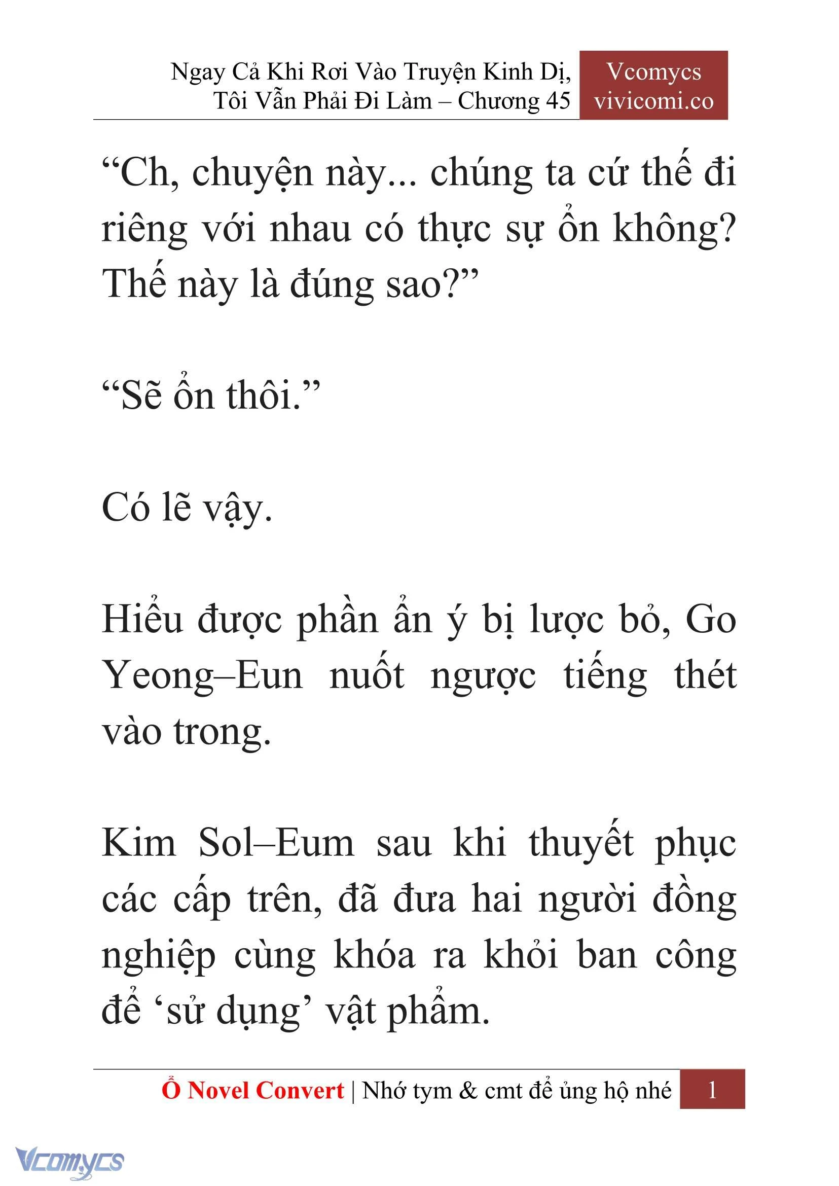 [Novel] Ngay Cả Khi Rơi Vào Truyện Kinh Dị, Tôi Vẫn Phải Đi Làm Chapter  45 - 3