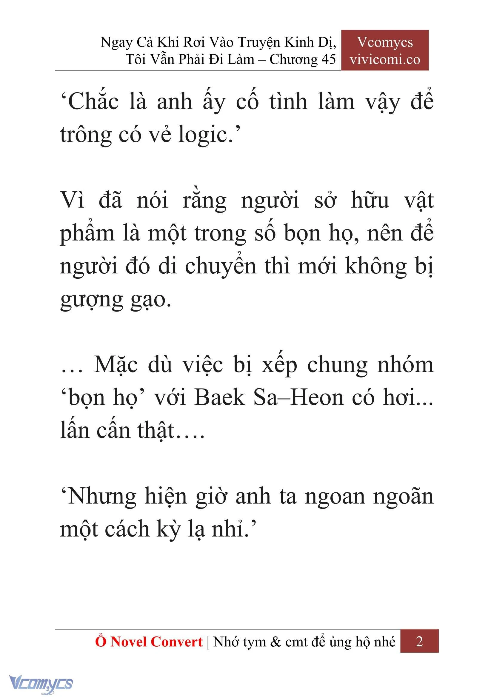 [Novel] Ngay Cả Khi Rơi Vào Truyện Kinh Dị, Tôi Vẫn Phải Đi Làm Chapter  45 - 4