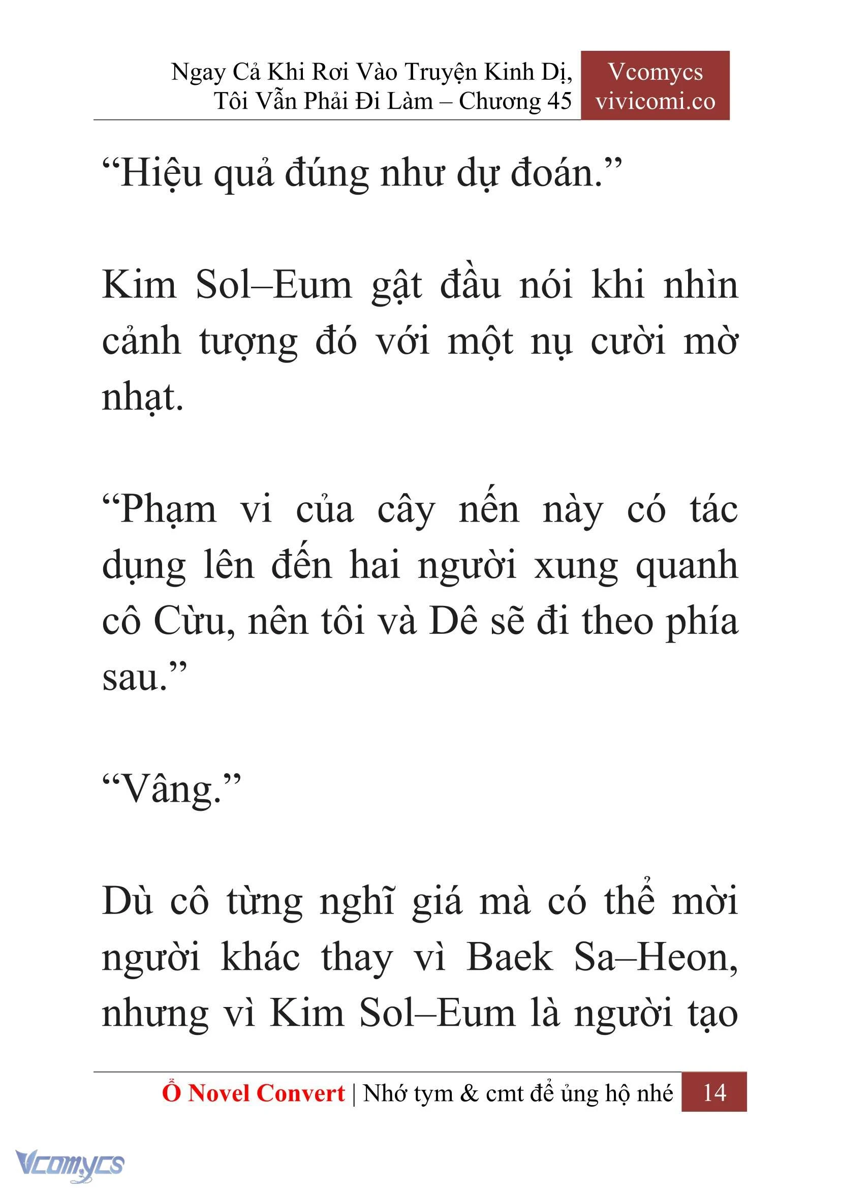[Novel] Ngay Cả Khi Rơi Vào Truyện Kinh Dị, Tôi Vẫn Phải Đi Làm Chapter  45 - 16