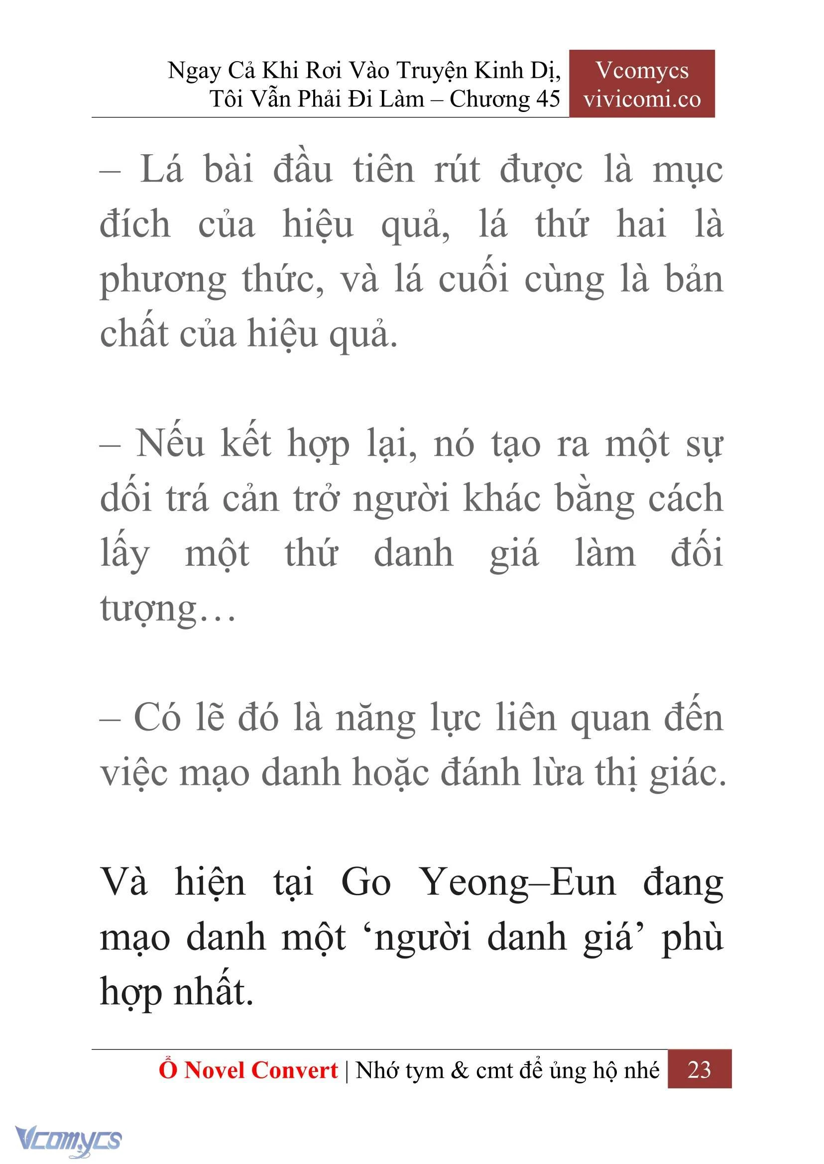 [Novel] Ngay Cả Khi Rơi Vào Truyện Kinh Dị, Tôi Vẫn Phải Đi Làm Chapter  45 - 25