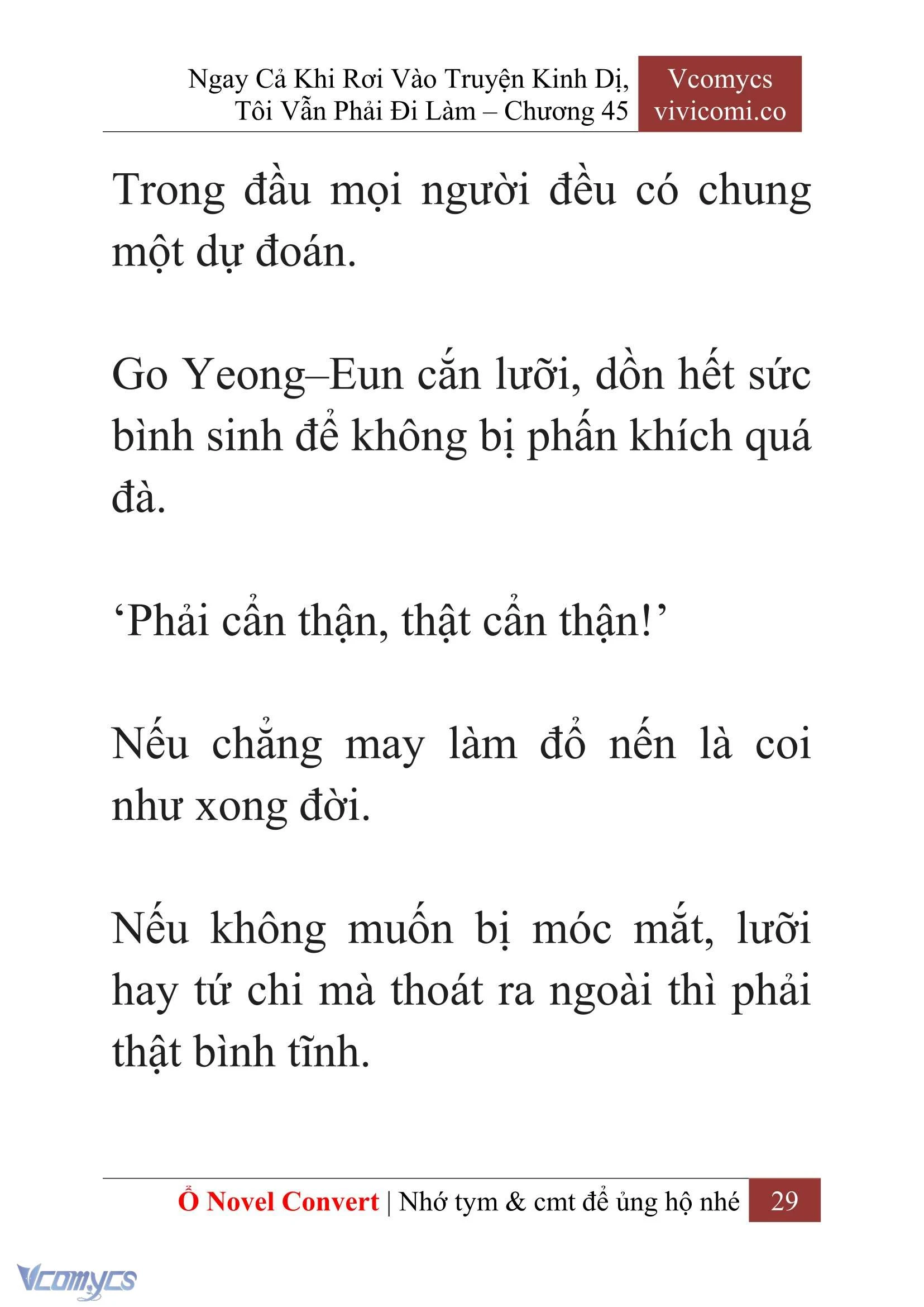 [Novel] Ngay Cả Khi Rơi Vào Truyện Kinh Dị, Tôi Vẫn Phải Đi Làm Chapter  45 - 31