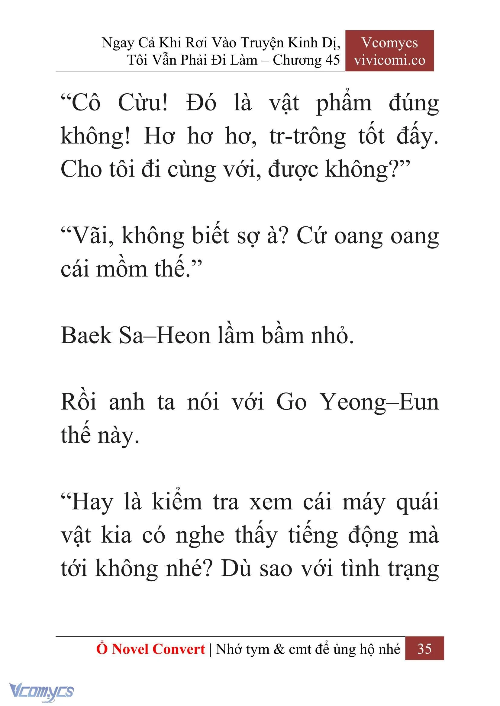 [Novel] Ngay Cả Khi Rơi Vào Truyện Kinh Dị, Tôi Vẫn Phải Đi Làm Chapter  45 - 37
