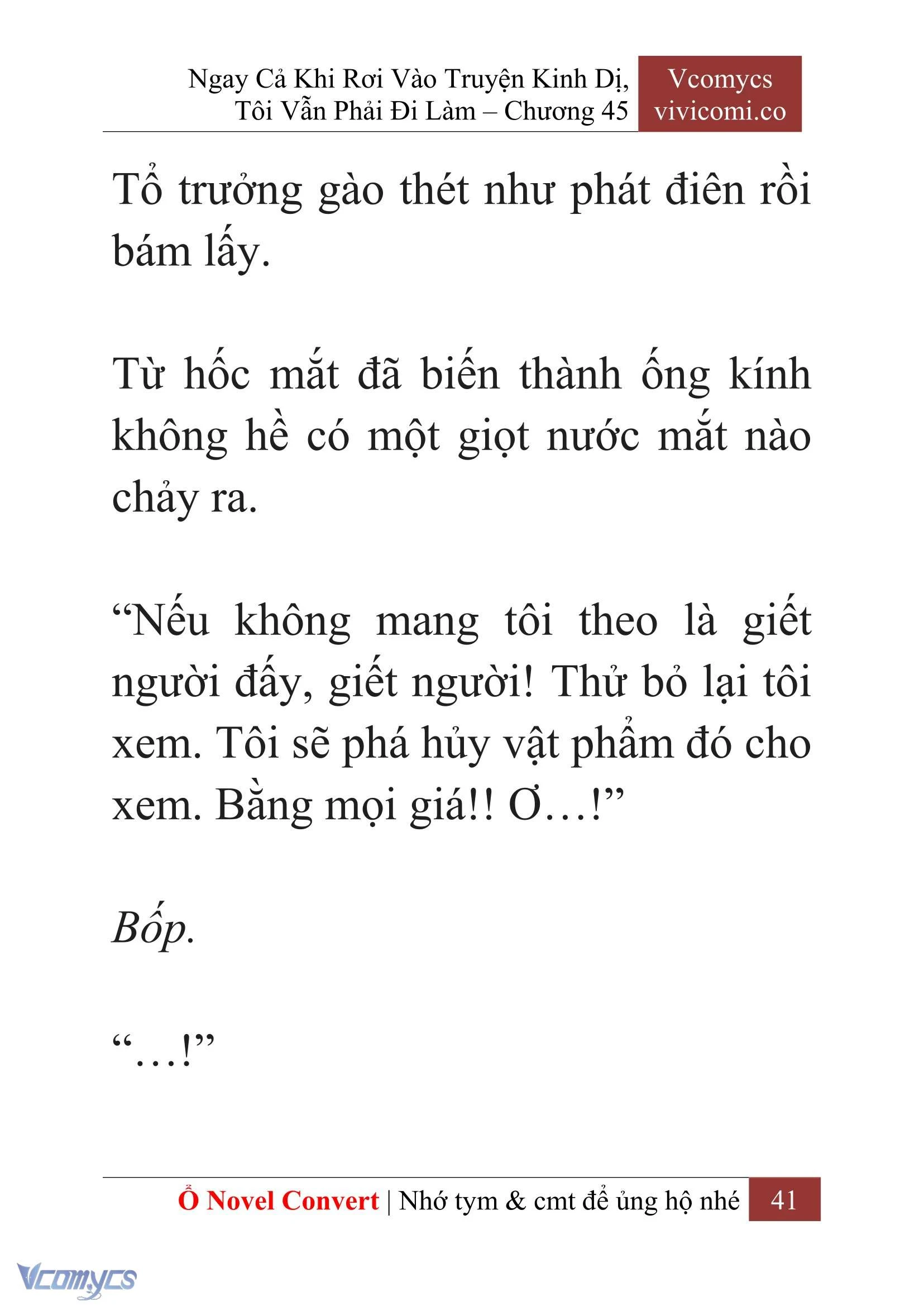 [Novel] Ngay Cả Khi Rơi Vào Truyện Kinh Dị, Tôi Vẫn Phải Đi Làm Chapter  45 - 43