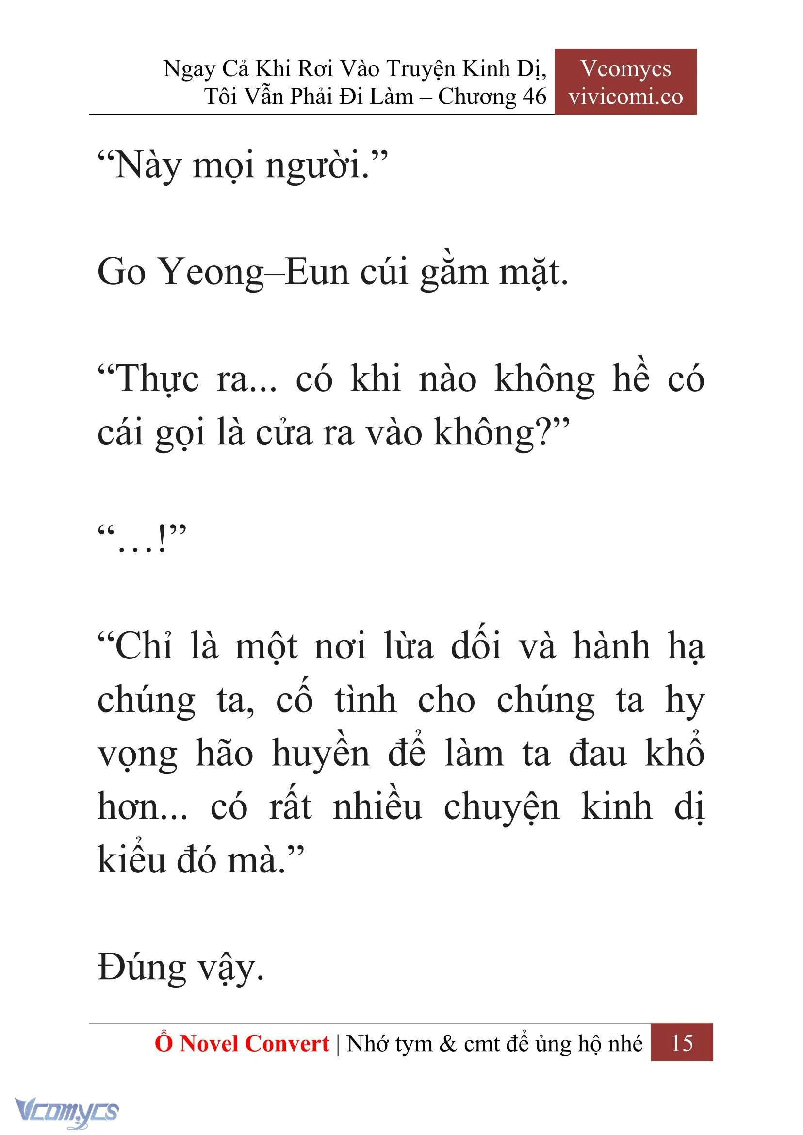[Novel] Ngay Cả Khi Rơi Vào Truyện Kinh Dị, Tôi Vẫn Phải Đi Làm Chapter  46 - 17