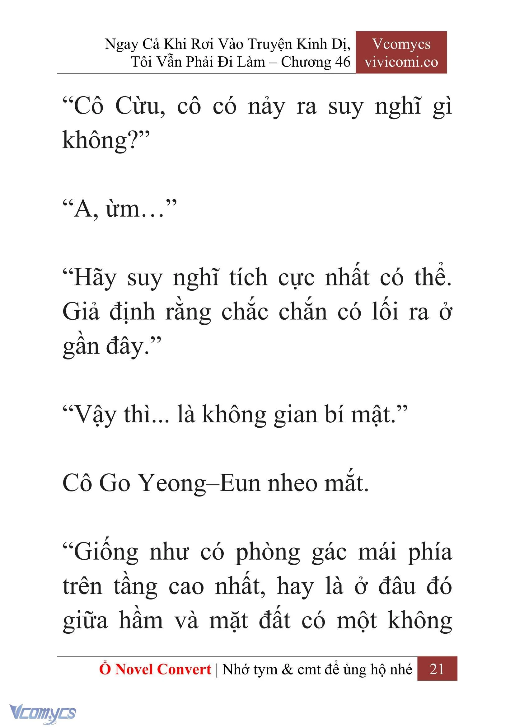 [Novel] Ngay Cả Khi Rơi Vào Truyện Kinh Dị, Tôi Vẫn Phải Đi Làm Chapter  46 - 23