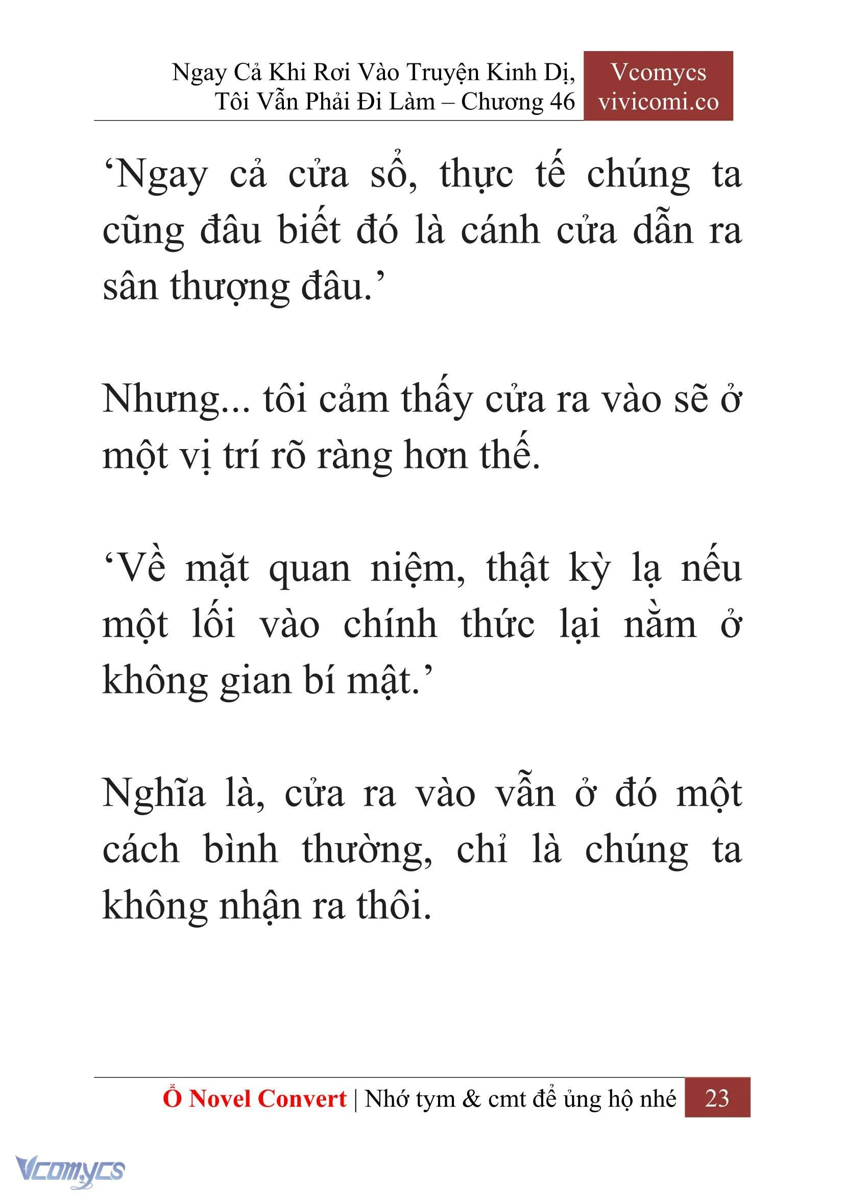 [Novel] Ngay Cả Khi Rơi Vào Truyện Kinh Dị, Tôi Vẫn Phải Đi Làm Chapter  46 - 25