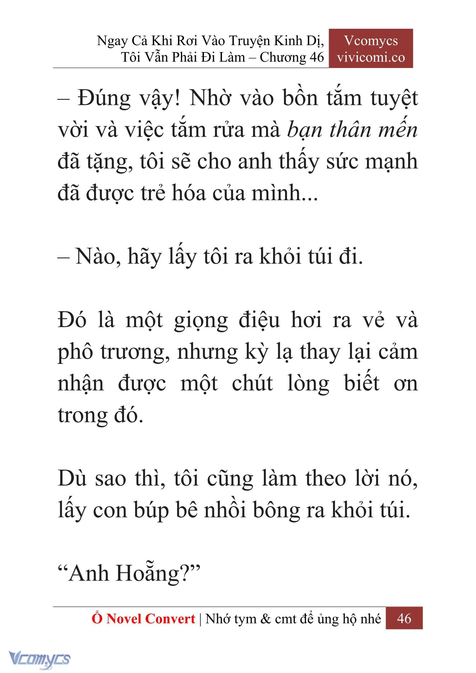[Novel] Ngay Cả Khi Rơi Vào Truyện Kinh Dị, Tôi Vẫn Phải Đi Làm Chapter  46 - 48