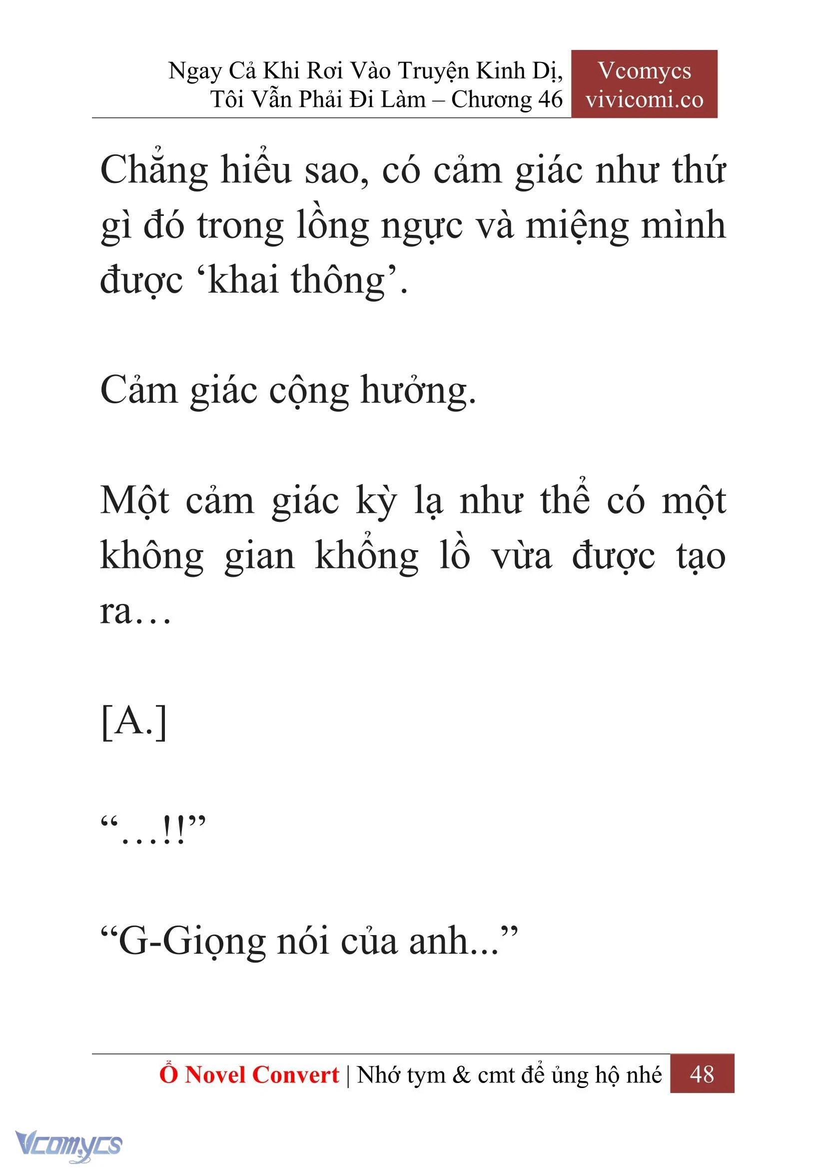 [Novel] Ngay Cả Khi Rơi Vào Truyện Kinh Dị, Tôi Vẫn Phải Đi Làm Chapter  46 - 50