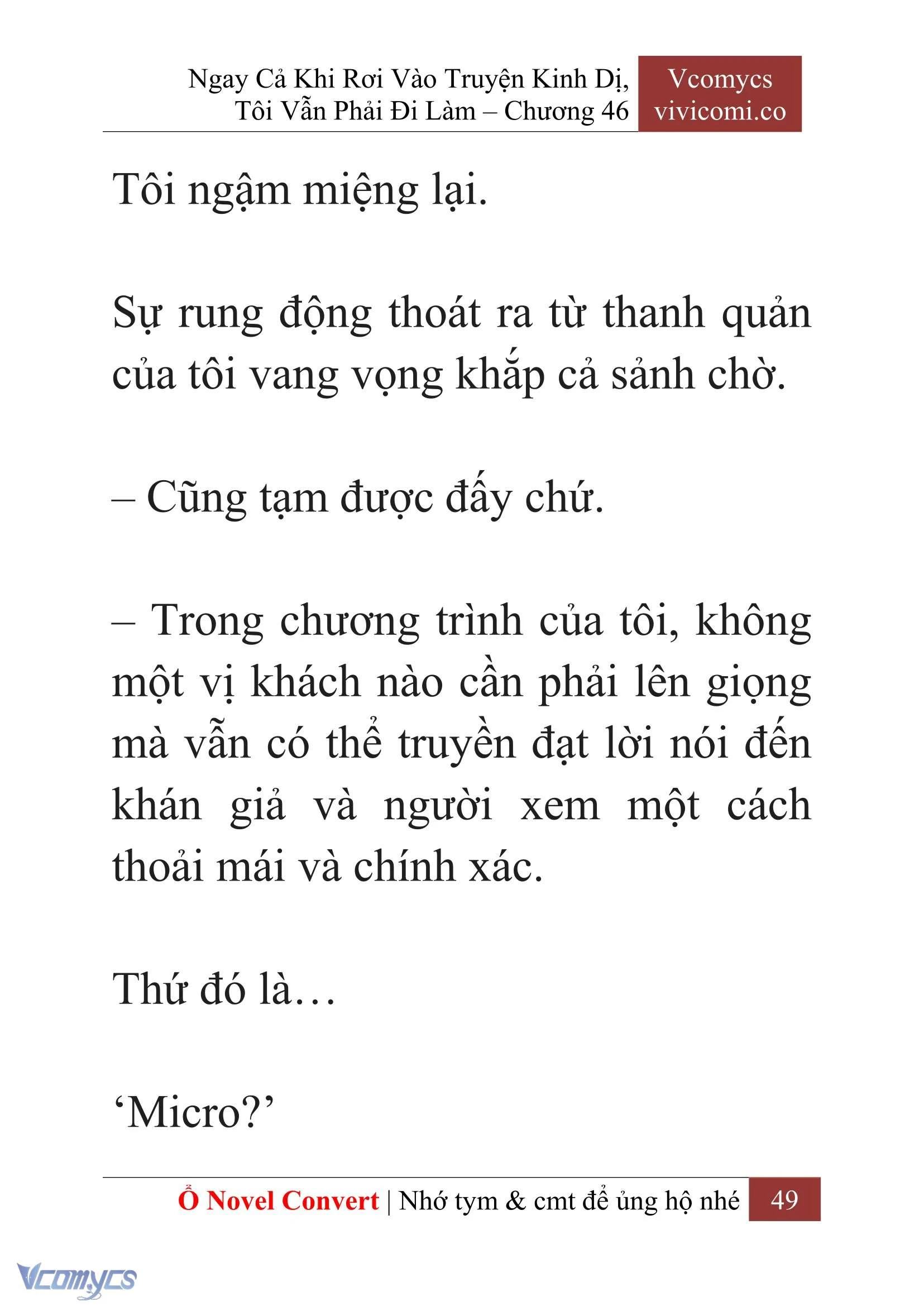 [Novel] Ngay Cả Khi Rơi Vào Truyện Kinh Dị, Tôi Vẫn Phải Đi Làm Chapter  46 - 51