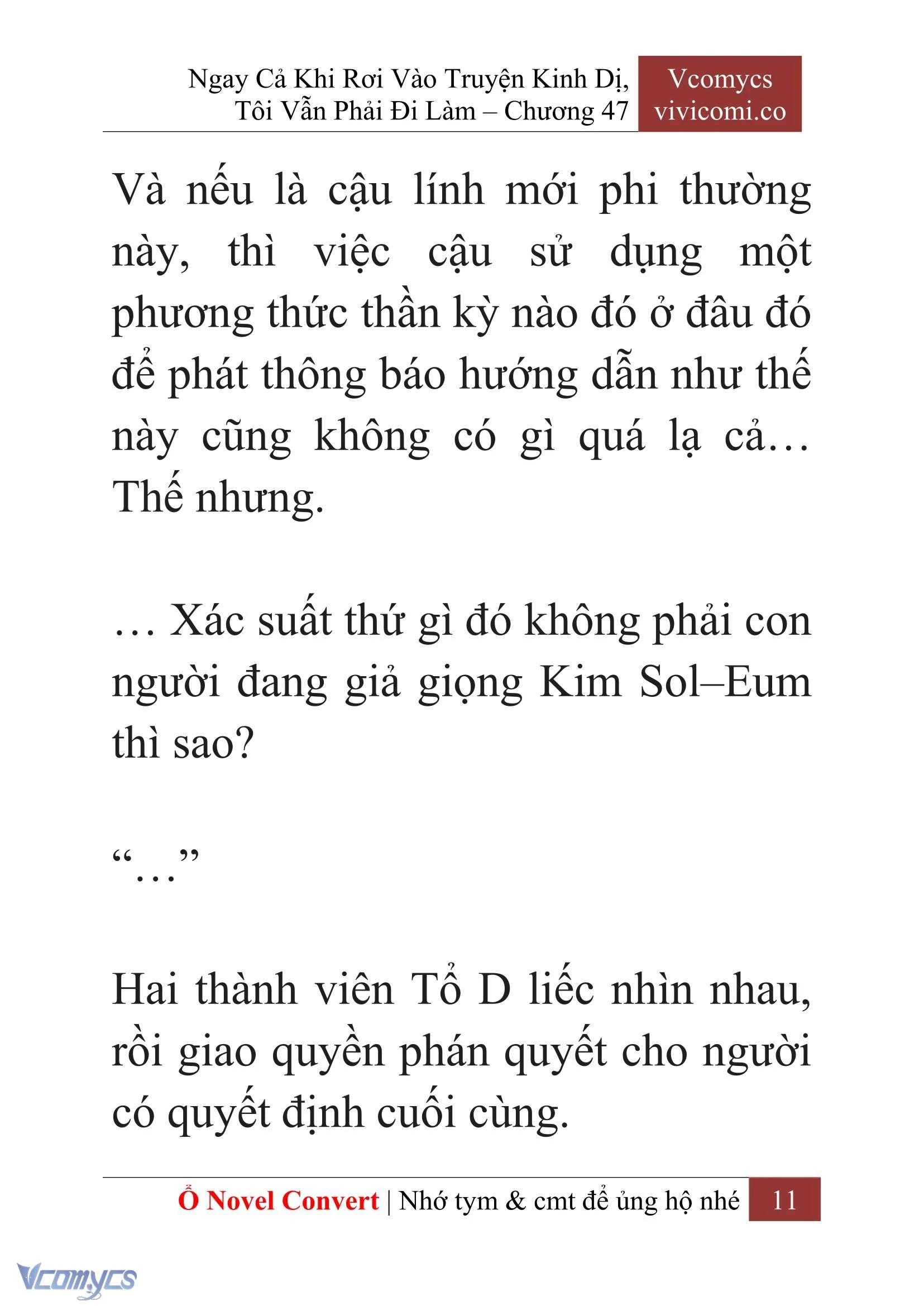 [Novel] Ngay Cả Khi Rơi Vào Truyện Kinh Dị, Tôi Vẫn Phải Đi Làm Chapter  47 - 13