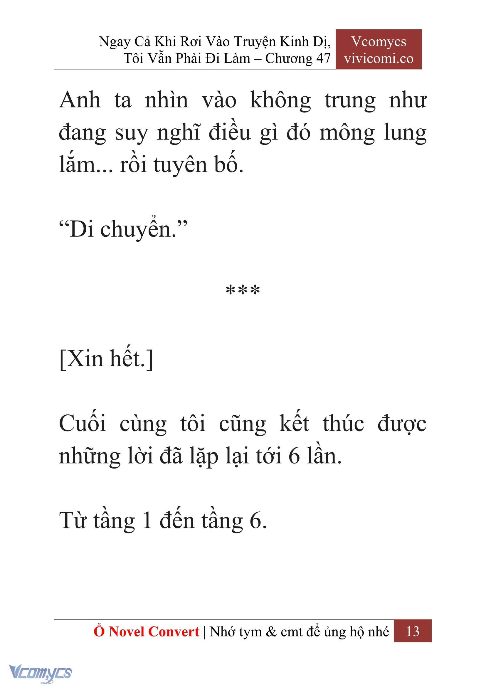 [Novel] Ngay Cả Khi Rơi Vào Truyện Kinh Dị, Tôi Vẫn Phải Đi Làm Chapter  47 - 15