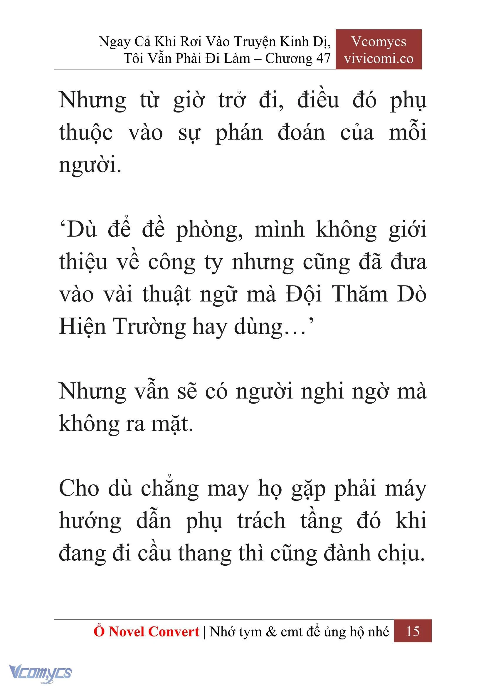 [Novel] Ngay Cả Khi Rơi Vào Truyện Kinh Dị, Tôi Vẫn Phải Đi Làm Chapter  47 - 17