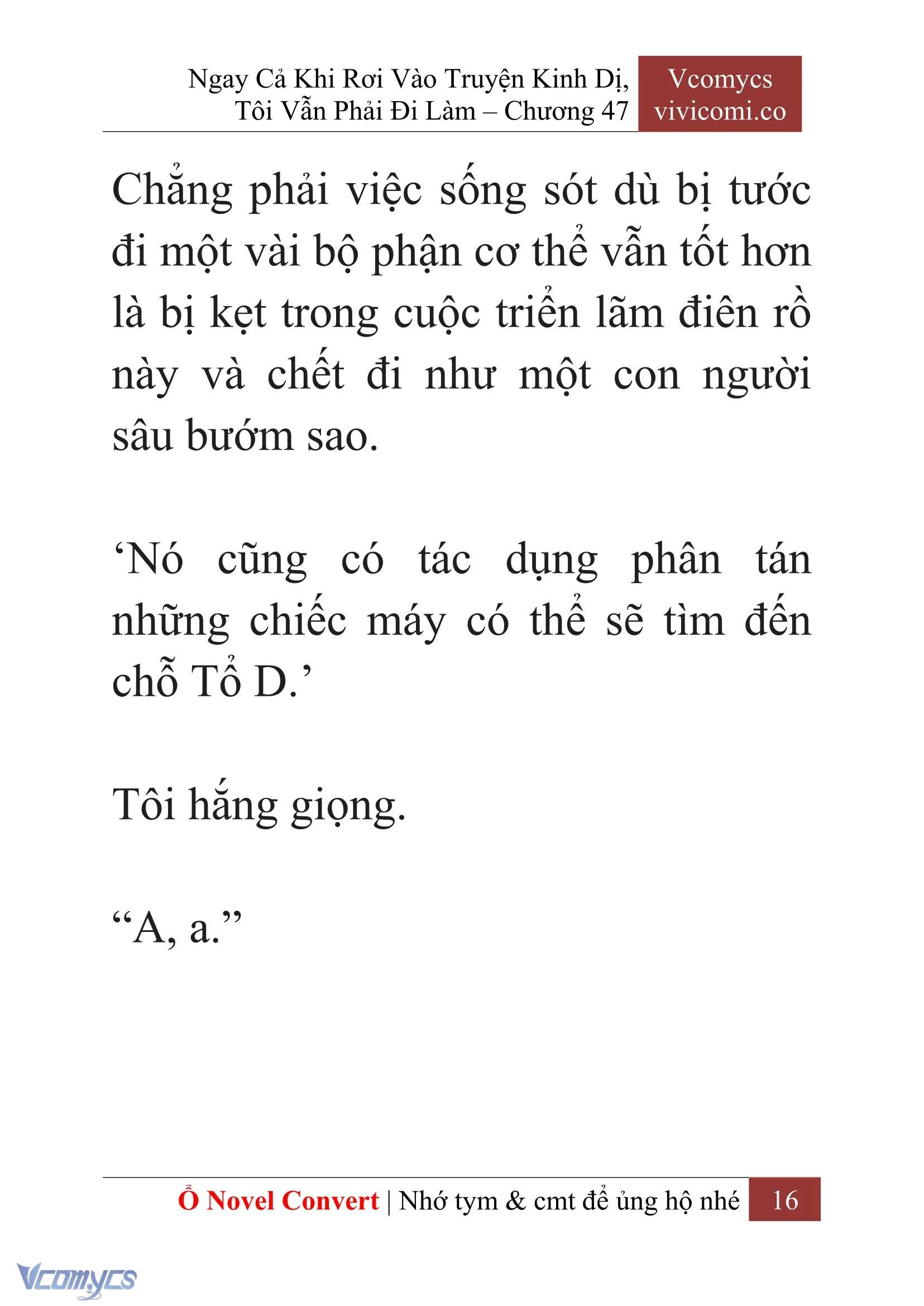 [Novel] Ngay Cả Khi Rơi Vào Truyện Kinh Dị, Tôi Vẫn Phải Đi Làm Chapter  47 - 18