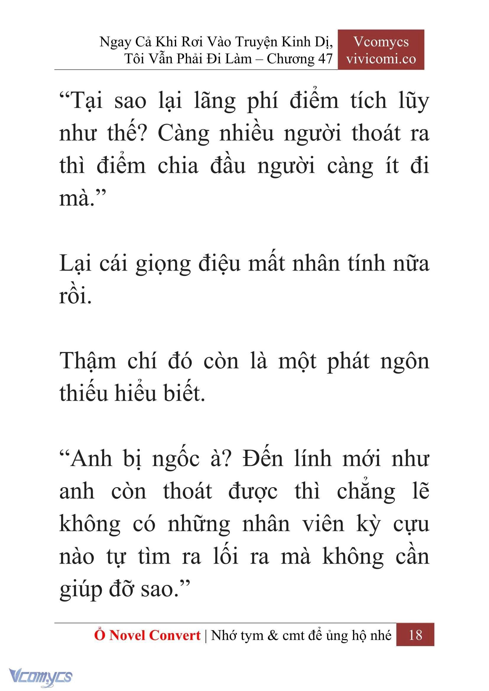 [Novel] Ngay Cả Khi Rơi Vào Truyện Kinh Dị, Tôi Vẫn Phải Đi Làm Chapter  47 - 20