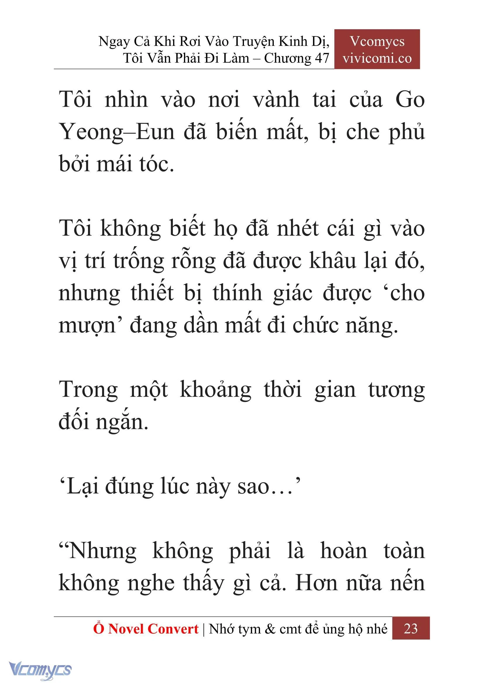 [Novel] Ngay Cả Khi Rơi Vào Truyện Kinh Dị, Tôi Vẫn Phải Đi Làm Chapter  47 - 25