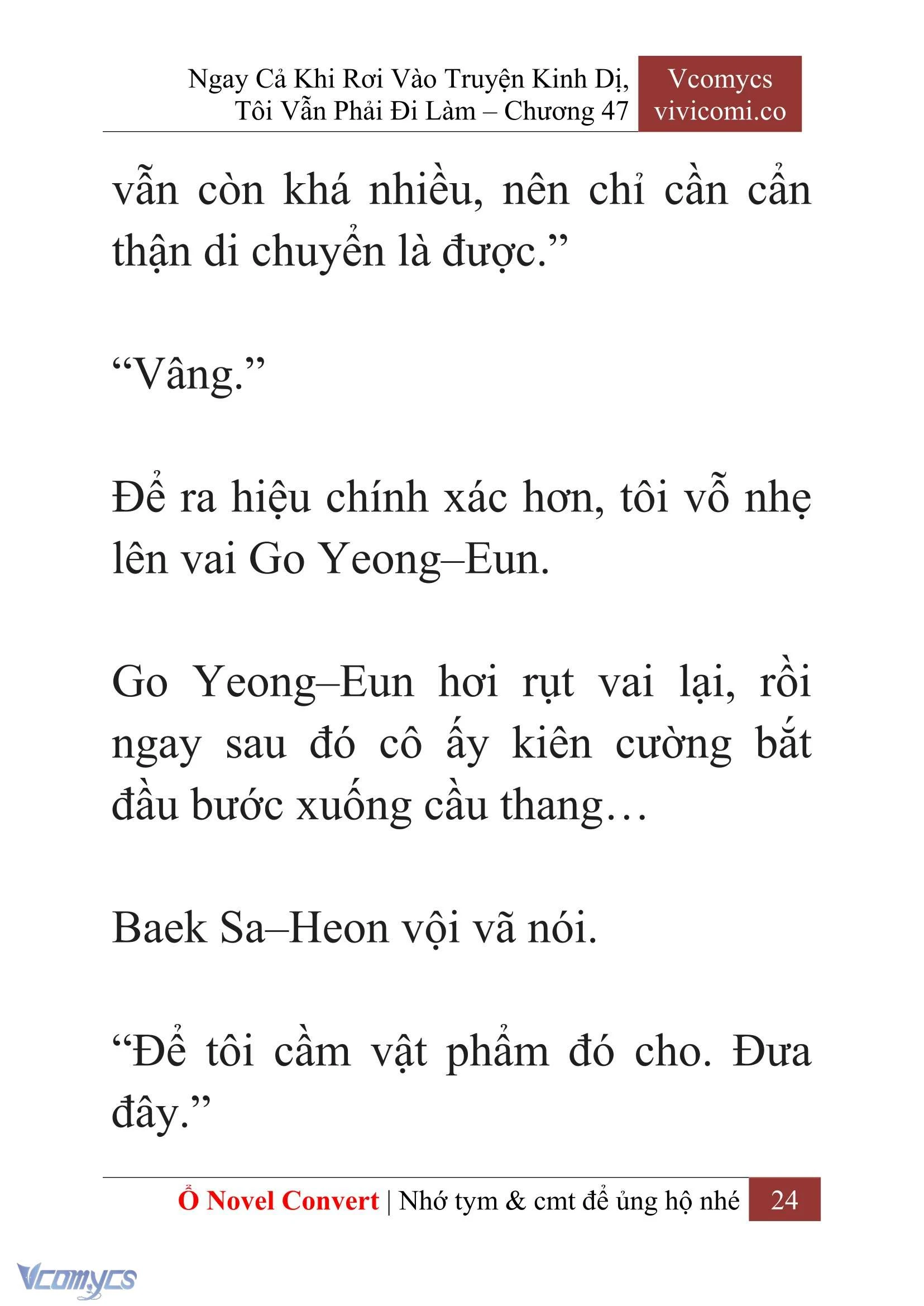 [Novel] Ngay Cả Khi Rơi Vào Truyện Kinh Dị, Tôi Vẫn Phải Đi Làm Chapter  47 - 26