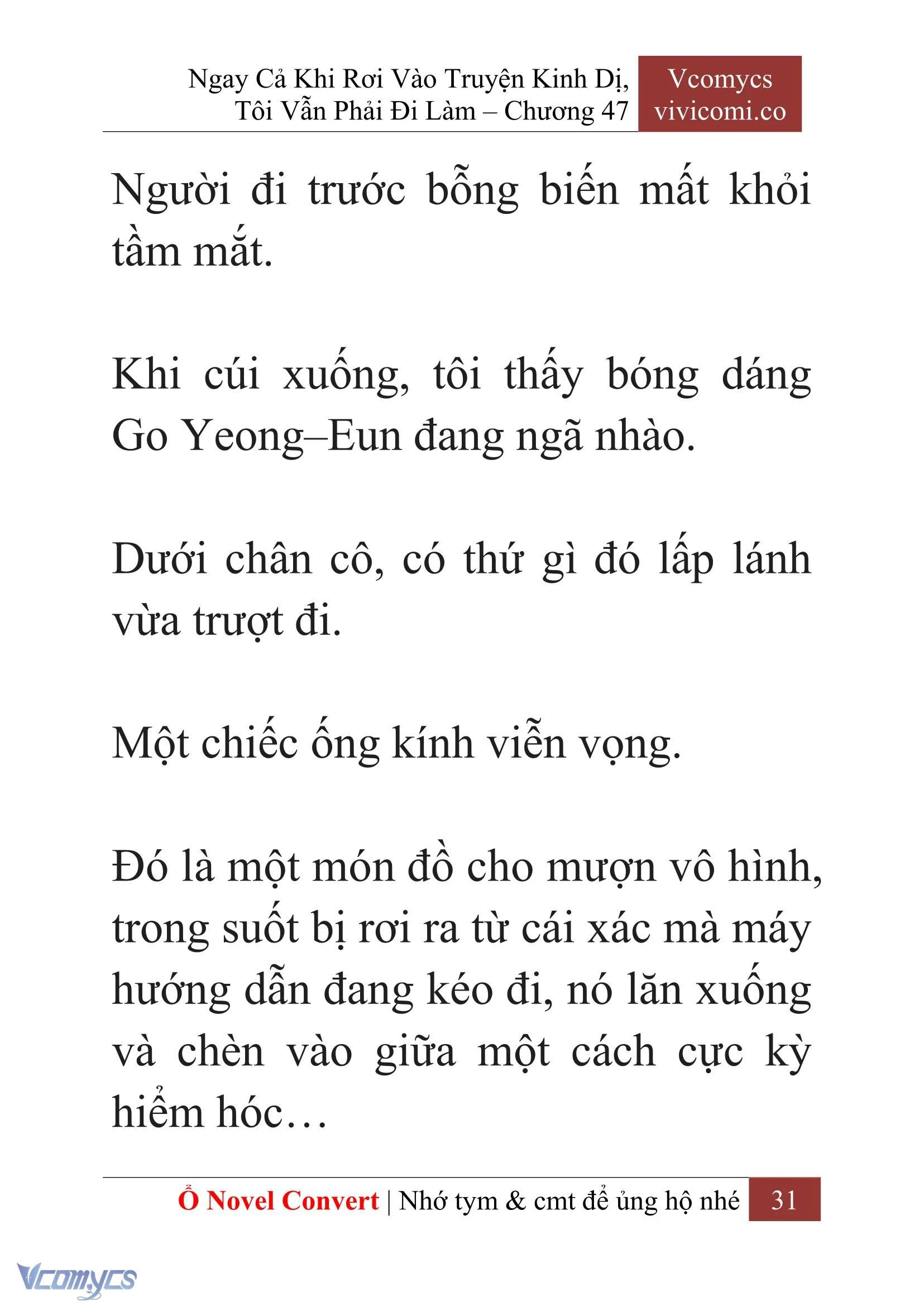 [Novel] Ngay Cả Khi Rơi Vào Truyện Kinh Dị, Tôi Vẫn Phải Đi Làm Chapter  47 - 33