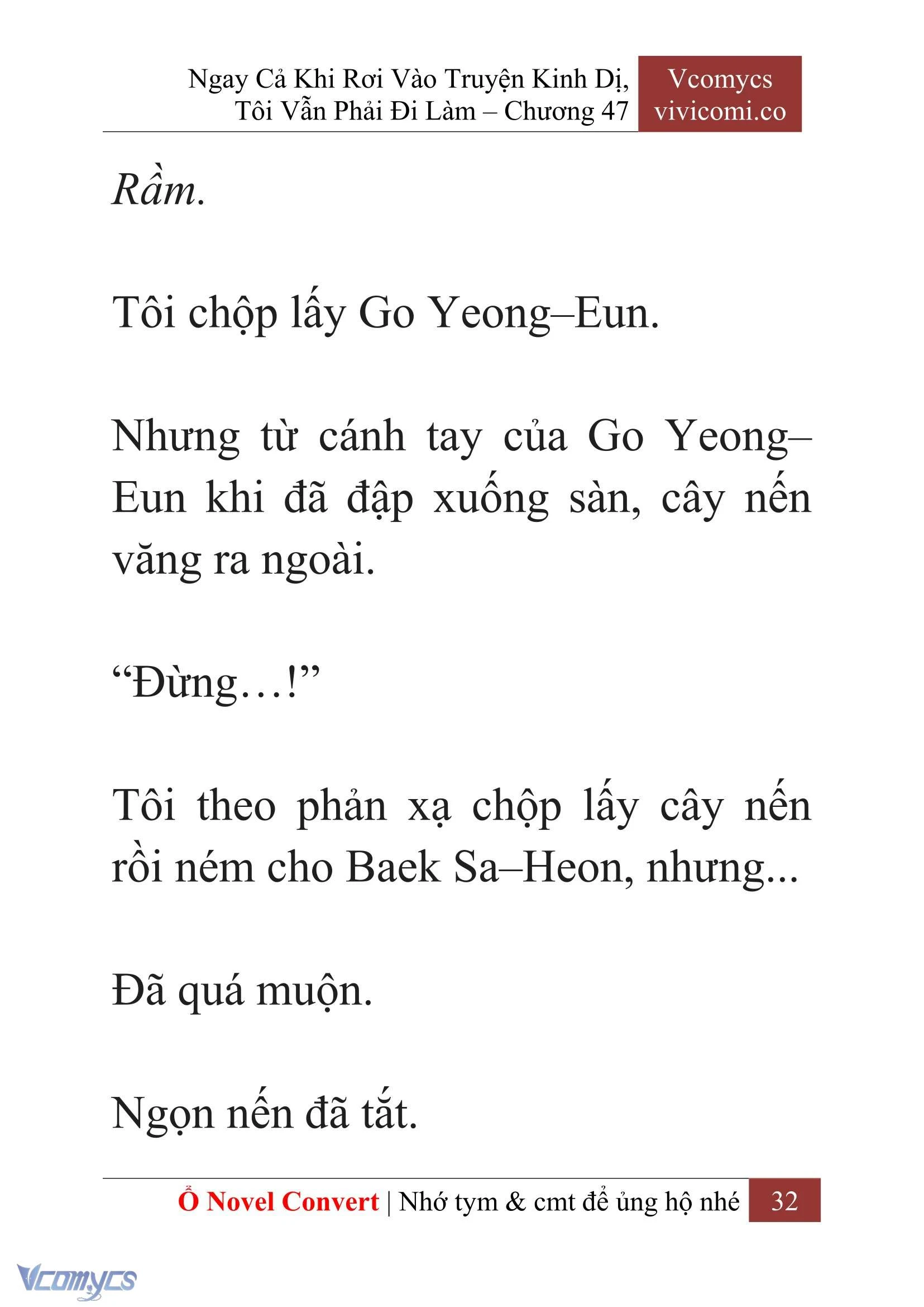 [Novel] Ngay Cả Khi Rơi Vào Truyện Kinh Dị, Tôi Vẫn Phải Đi Làm Chapter  47 - 34