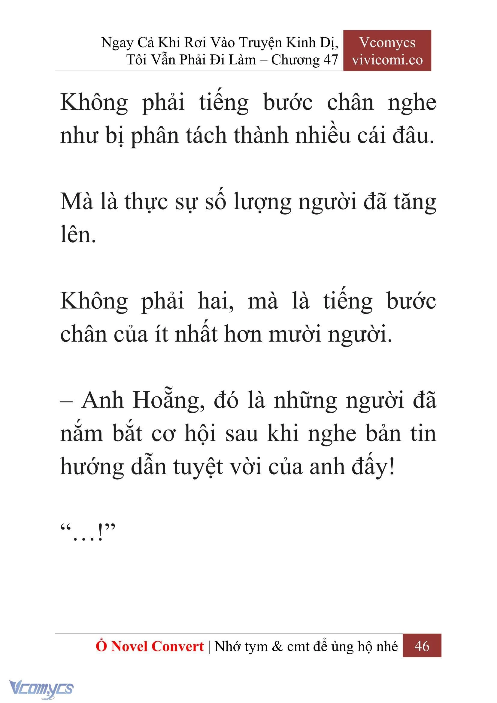 [Novel] Ngay Cả Khi Rơi Vào Truyện Kinh Dị, Tôi Vẫn Phải Đi Làm Chapter  47 - 48