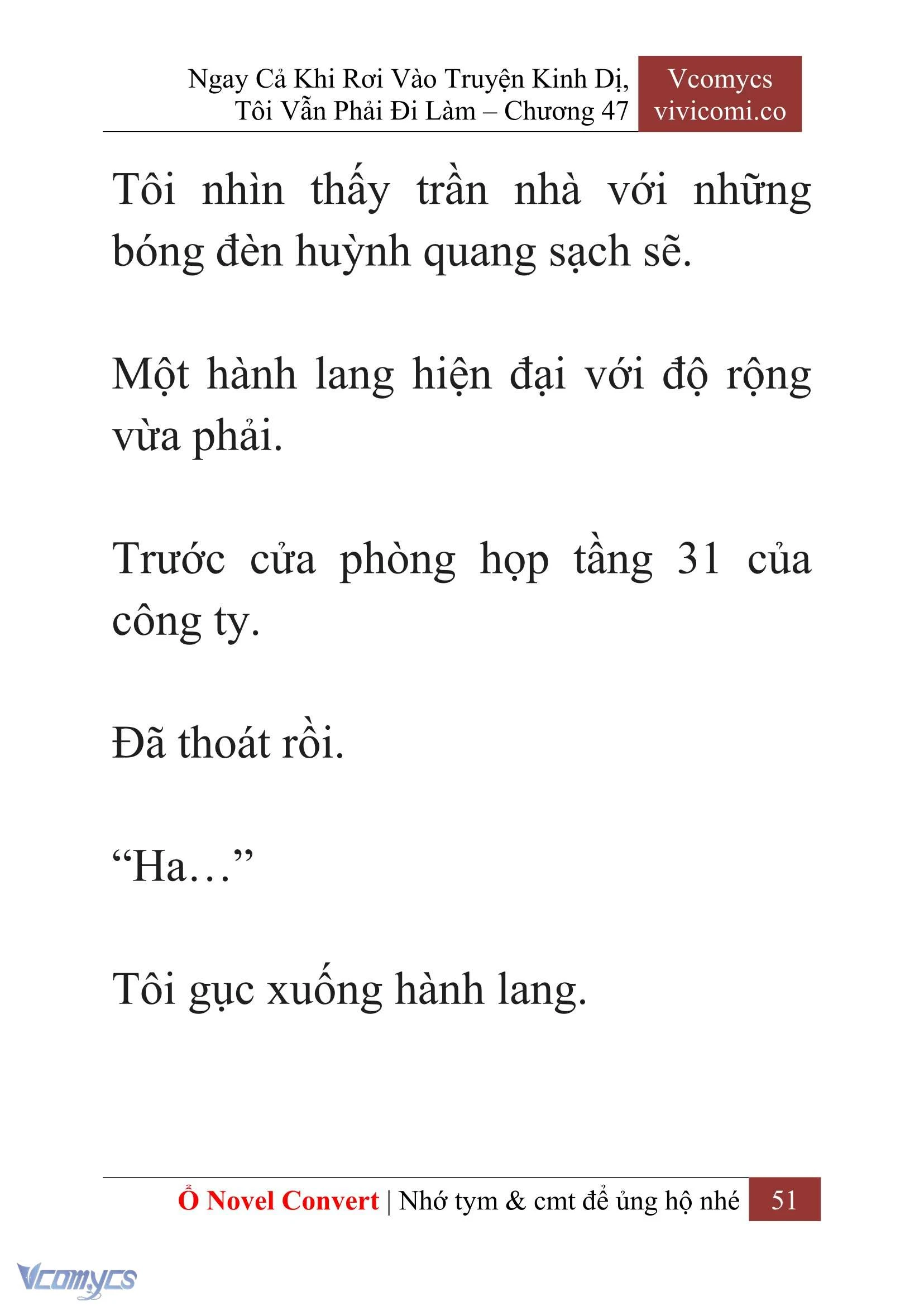 [Novel] Ngay Cả Khi Rơi Vào Truyện Kinh Dị, Tôi Vẫn Phải Đi Làm Chapter  47 - 53