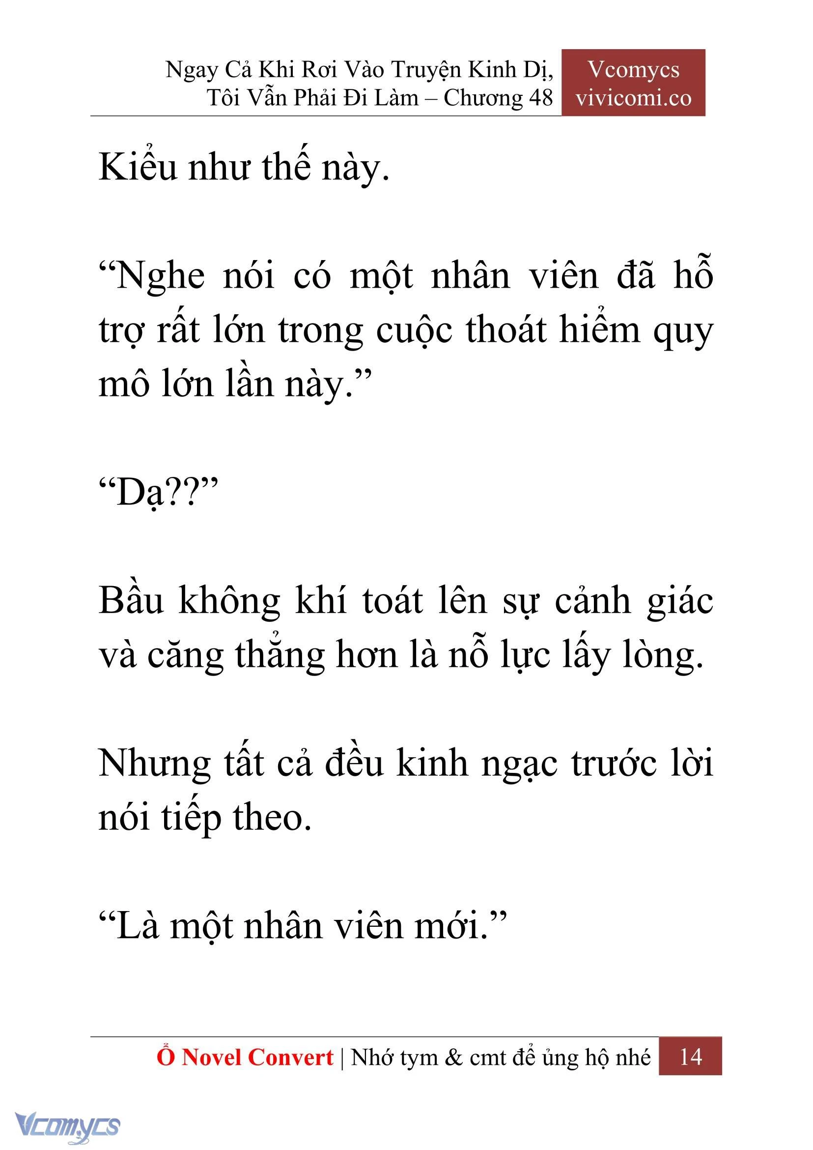 [Novel] Ngay Cả Khi Rơi Vào Truyện Kinh Dị, Tôi Vẫn Phải Đi Làm Chapter  48 - 16