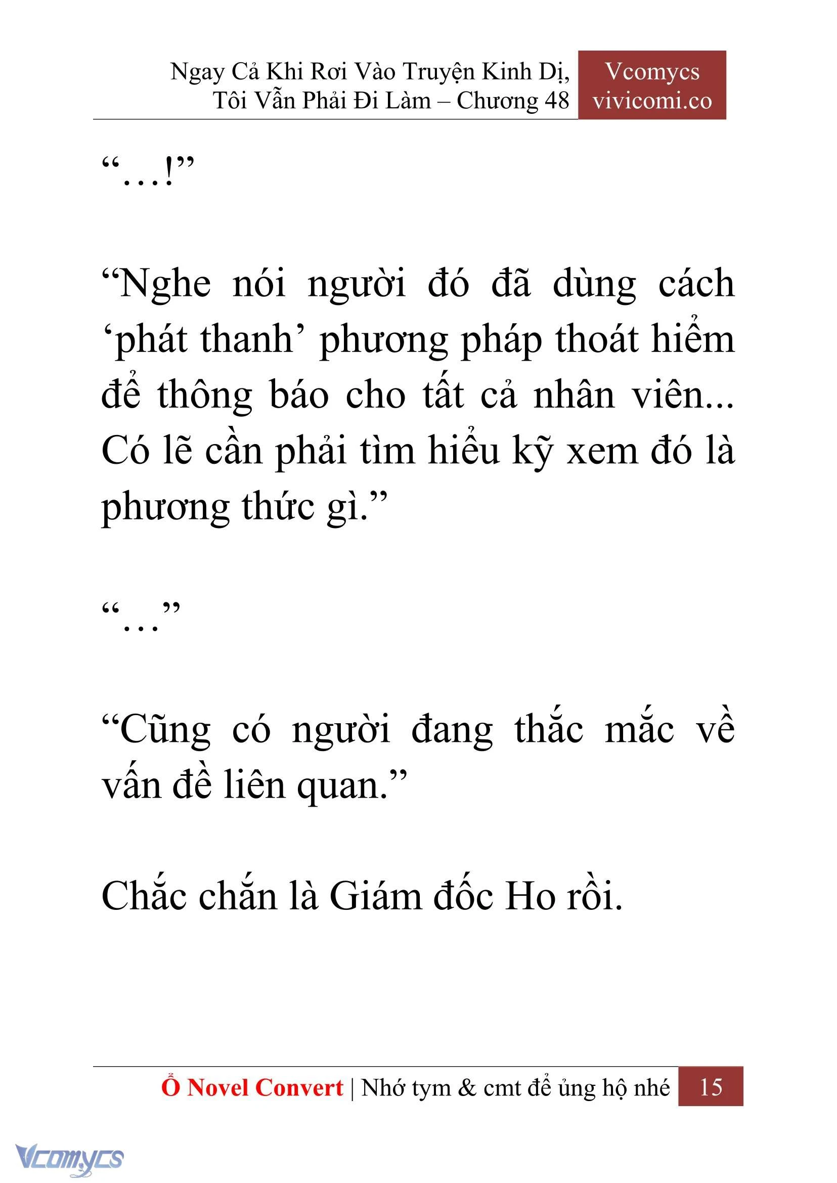 [Novel] Ngay Cả Khi Rơi Vào Truyện Kinh Dị, Tôi Vẫn Phải Đi Làm Chapter  48 - 17