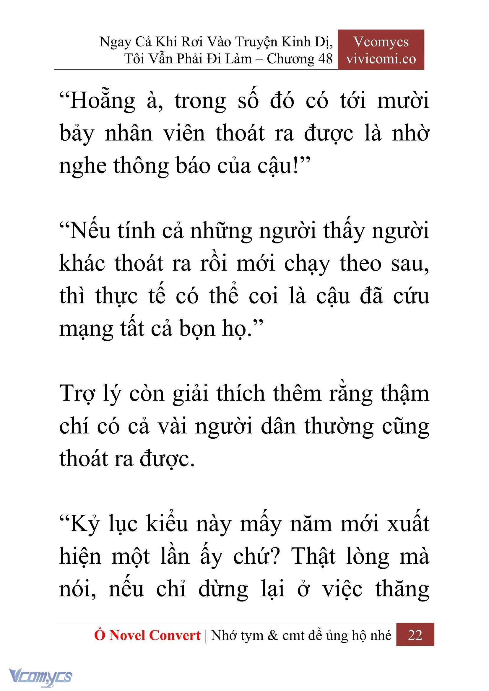 [Novel] Ngay Cả Khi Rơi Vào Truyện Kinh Dị, Tôi Vẫn Phải Đi Làm Chapter  48 - 24