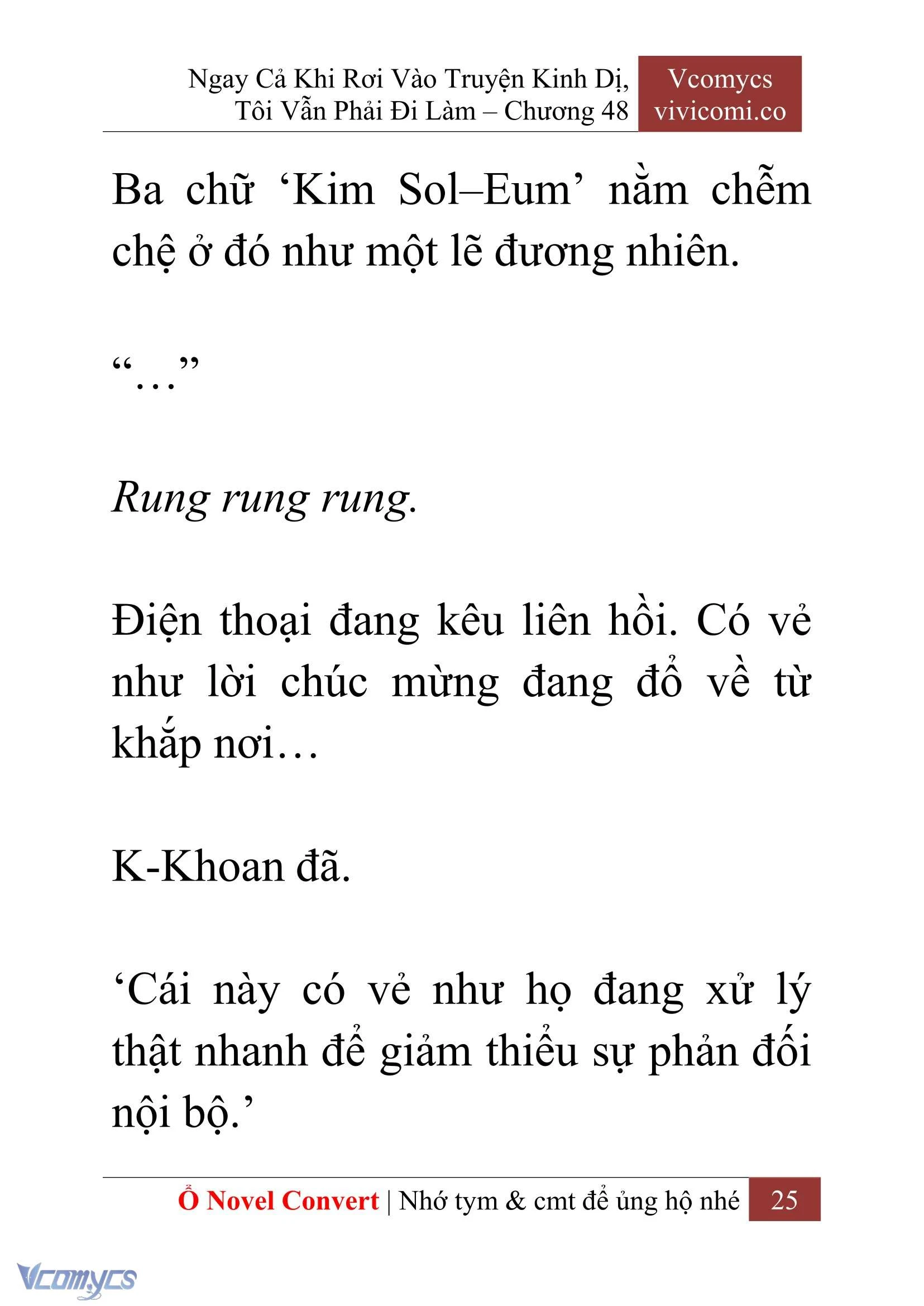 [Novel] Ngay Cả Khi Rơi Vào Truyện Kinh Dị, Tôi Vẫn Phải Đi Làm Chapter  48 - 27